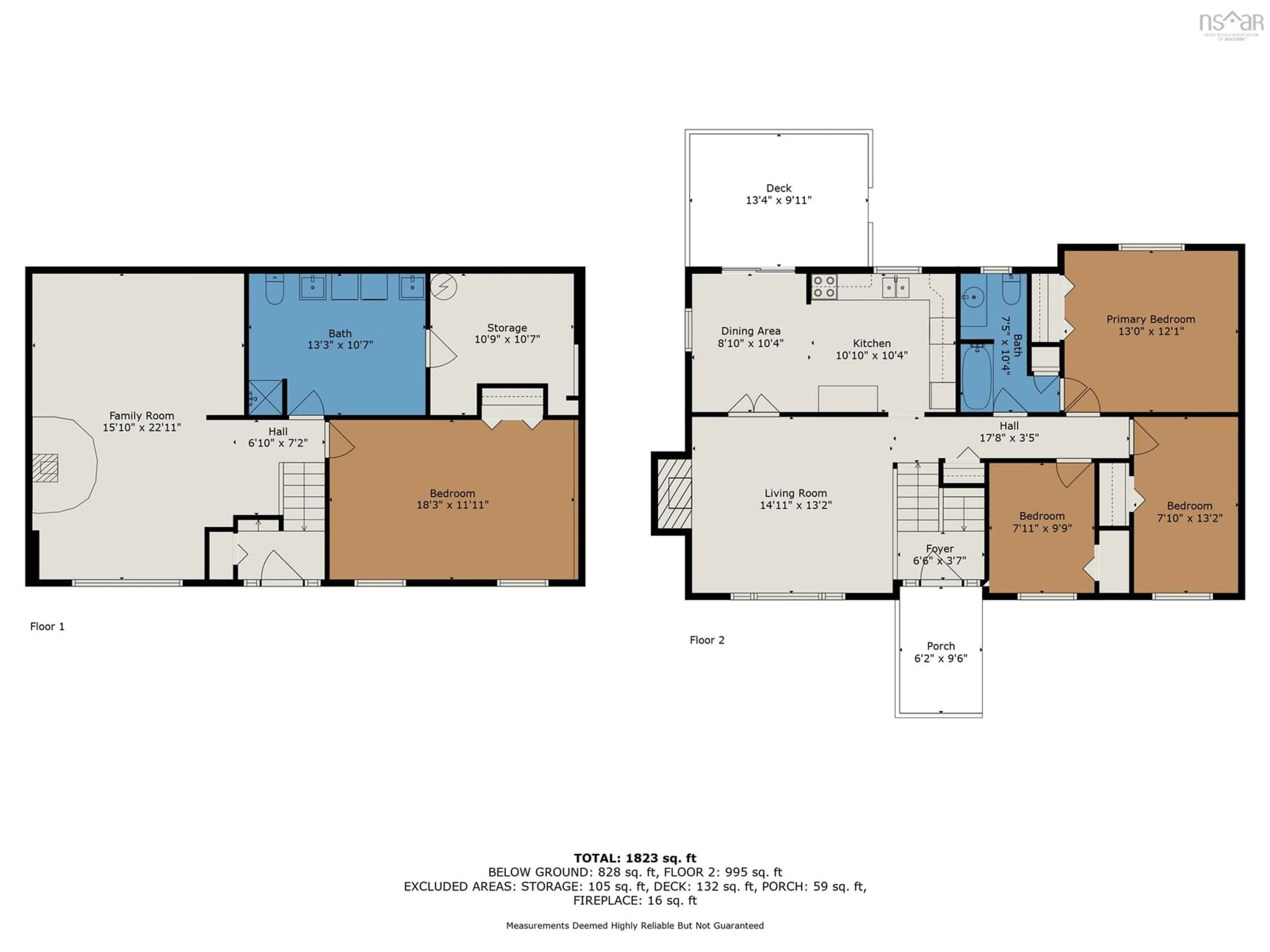 Floor plan for 16 Orquel Crt, Dartmouth Nova Scotia B2W 4Z3