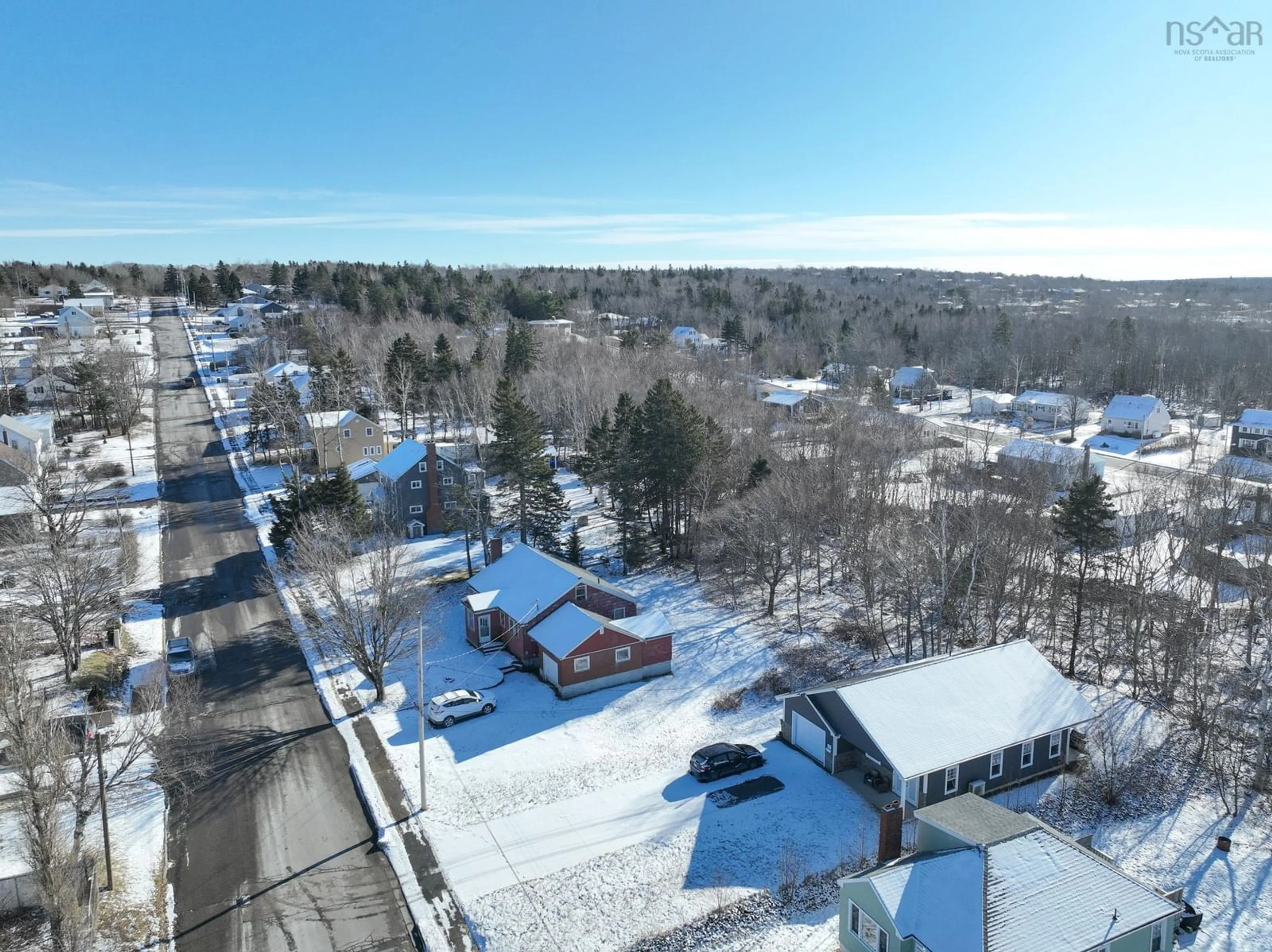 A pic from outside/outdoor area/front of a property/back of a property/a pic from drone, unknown for 72 Macrae Ave, Sydney River Nova Scotia B1S 1M2