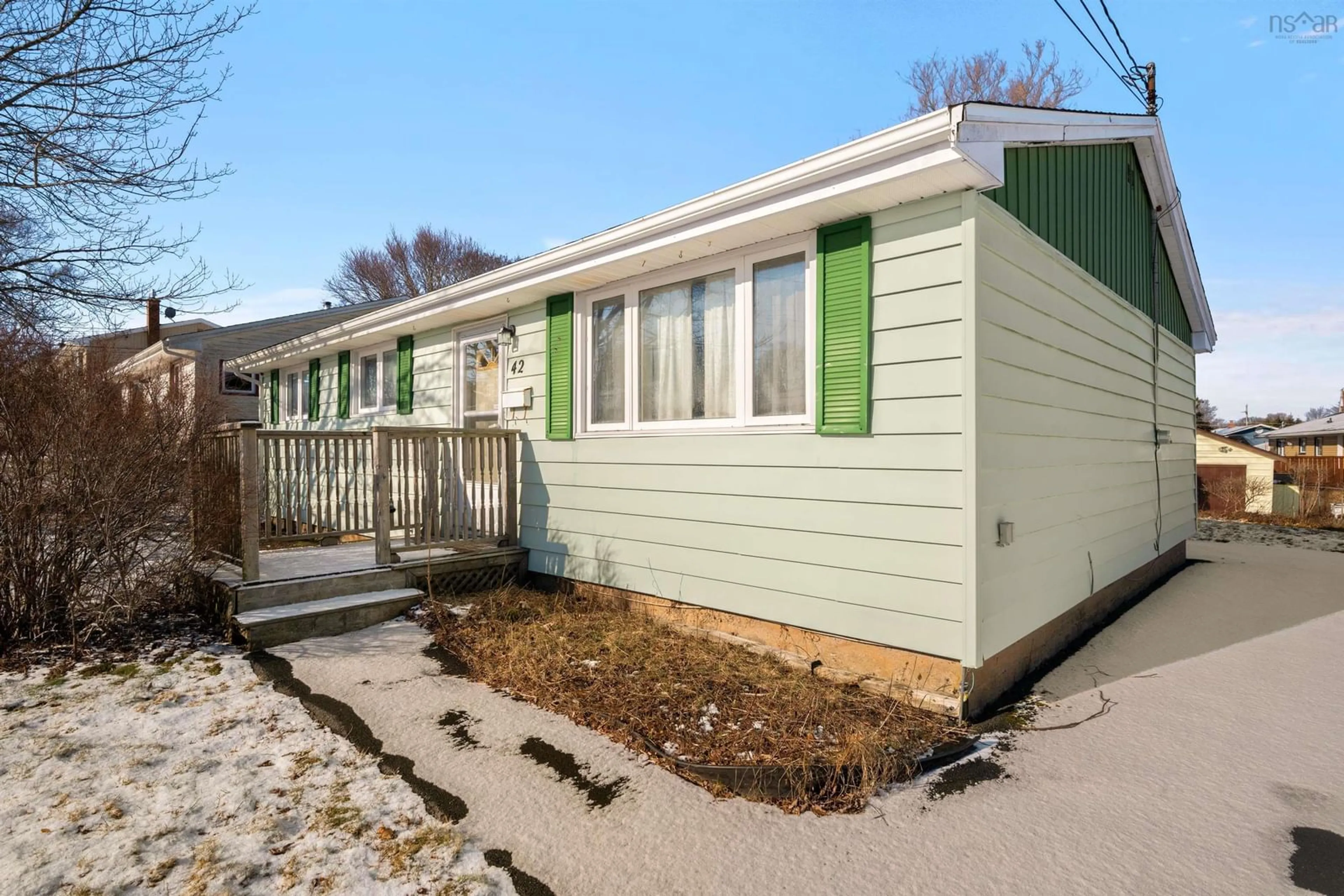 Home with vinyl exterior material, street for 42 Gander Ave, Lake Loon Nova Scotia B2W 3W4