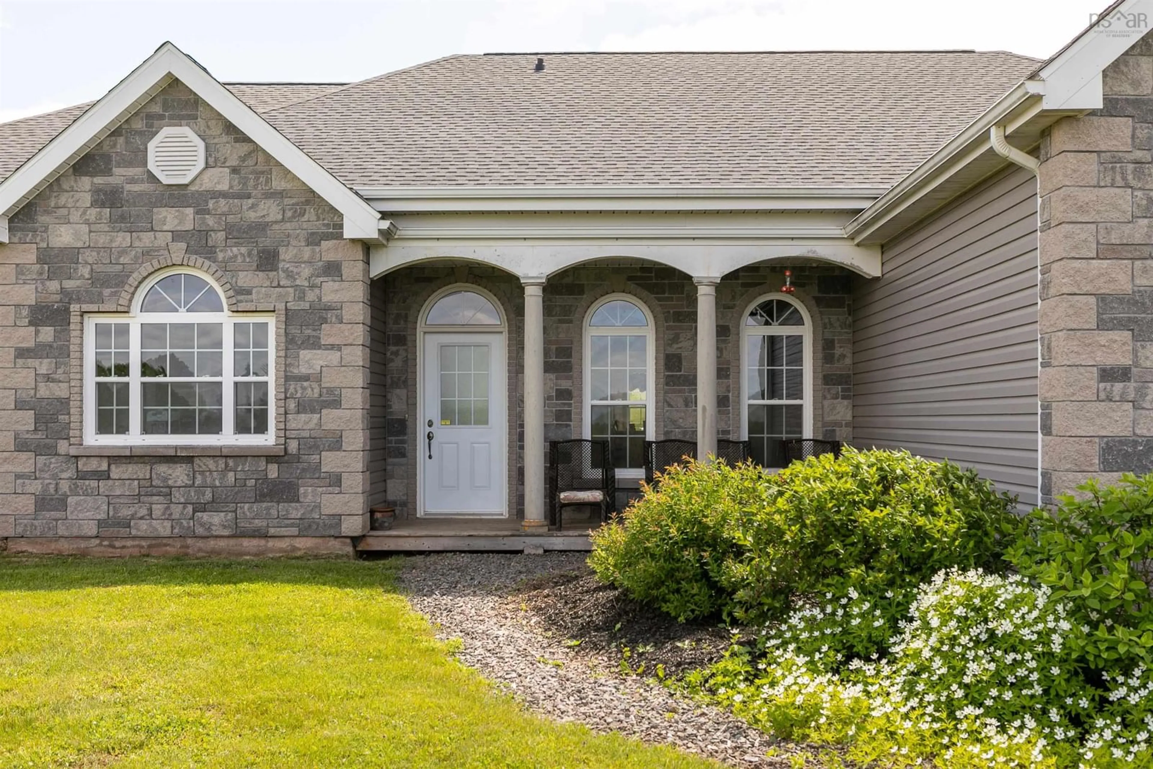 Home with vinyl exterior material, street for 1578 Cooks Brook Rd, Cooks Brook Nova Scotia B0N 2H0