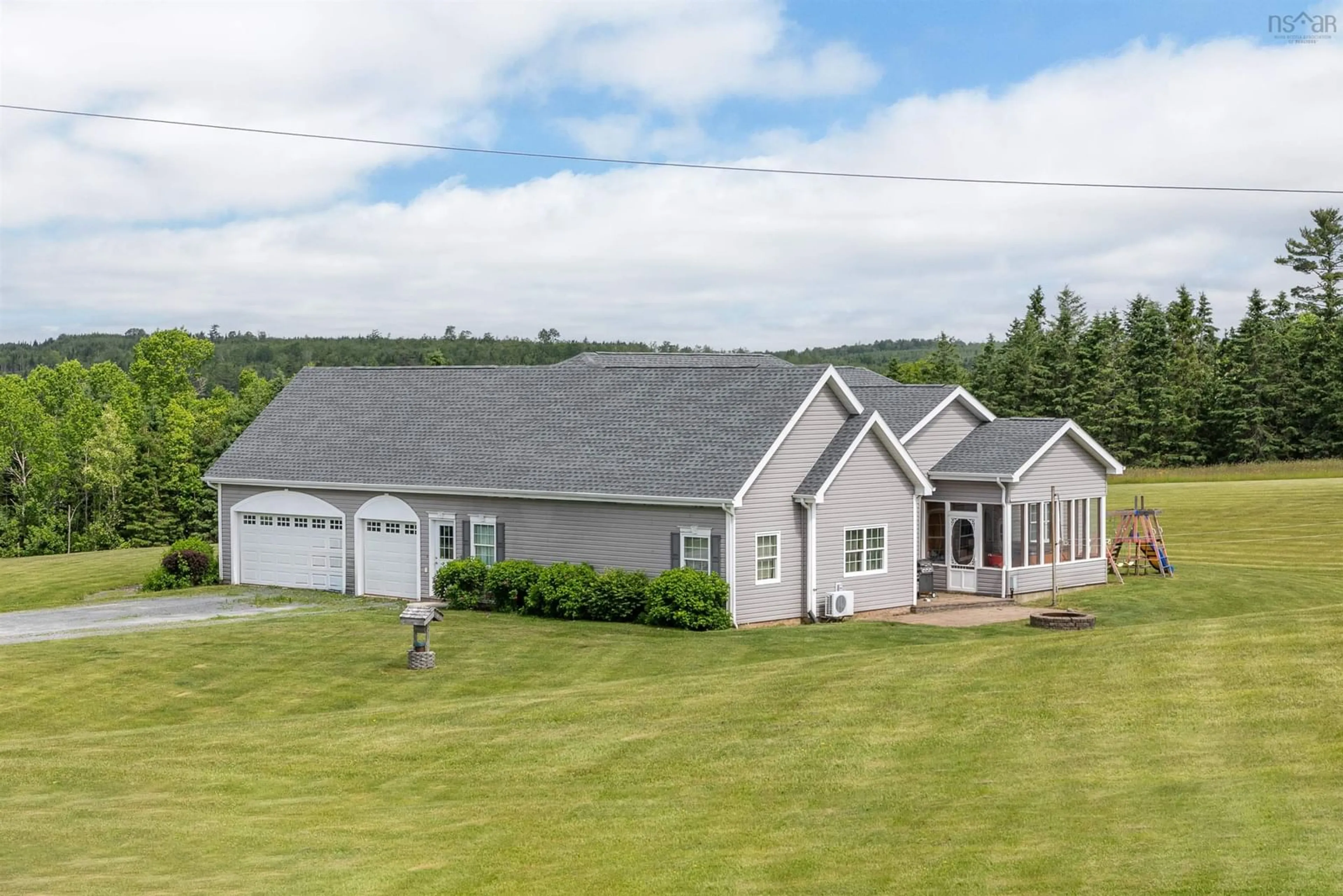 A pic from outside/outdoor area/front of a property/back of a property/a pic from drone, water/lake/river/ocean view for 1578 Cooks Brook Rd, Cooks Brook Nova Scotia B0N 2H0