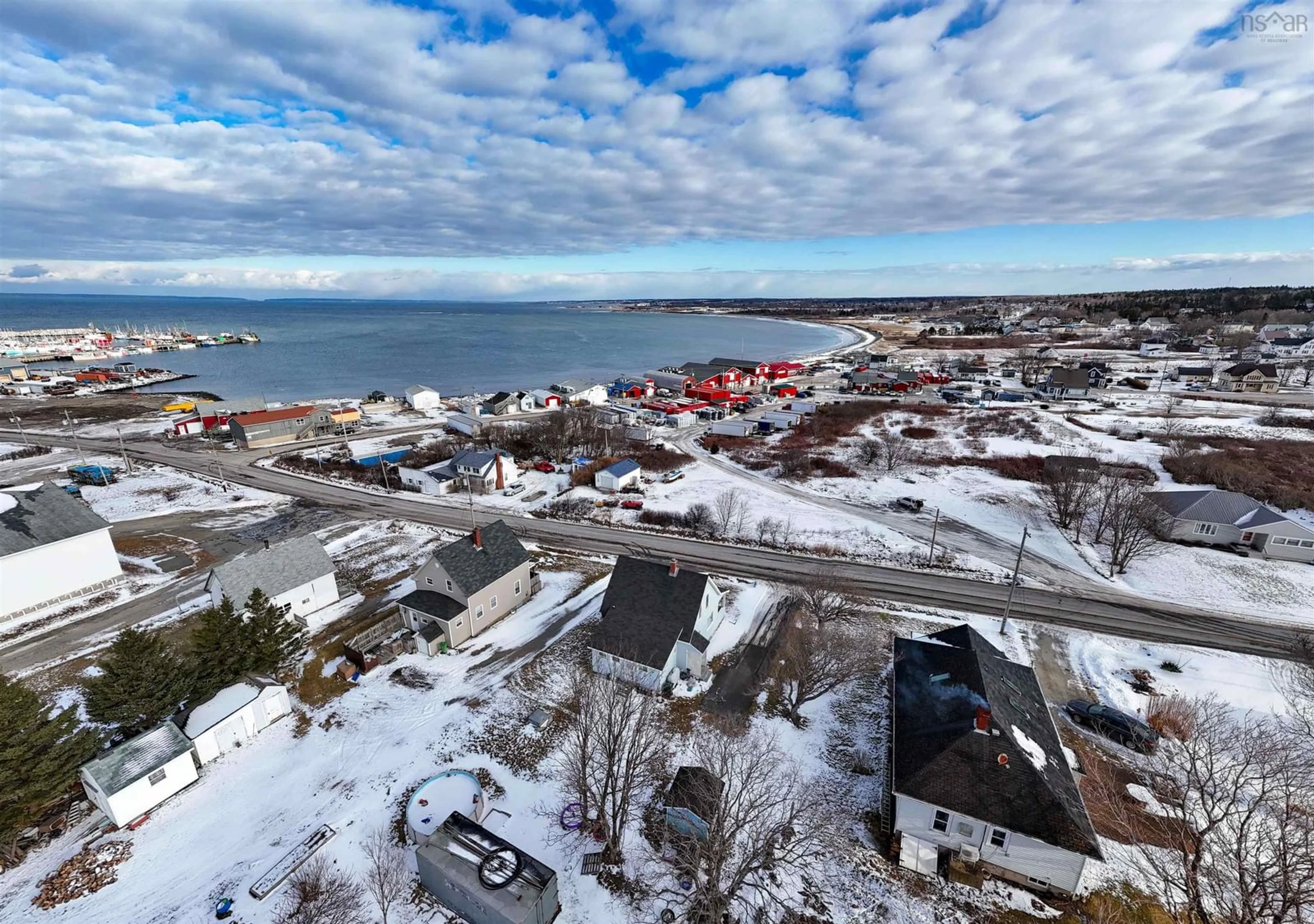 A pic from outside/outdoor area/front of a property/back of a property/a pic from drone, water/lake/river/ocean view for 90 Peter Dugas Rd, Meteghan Nova Scotia B0W 2J0