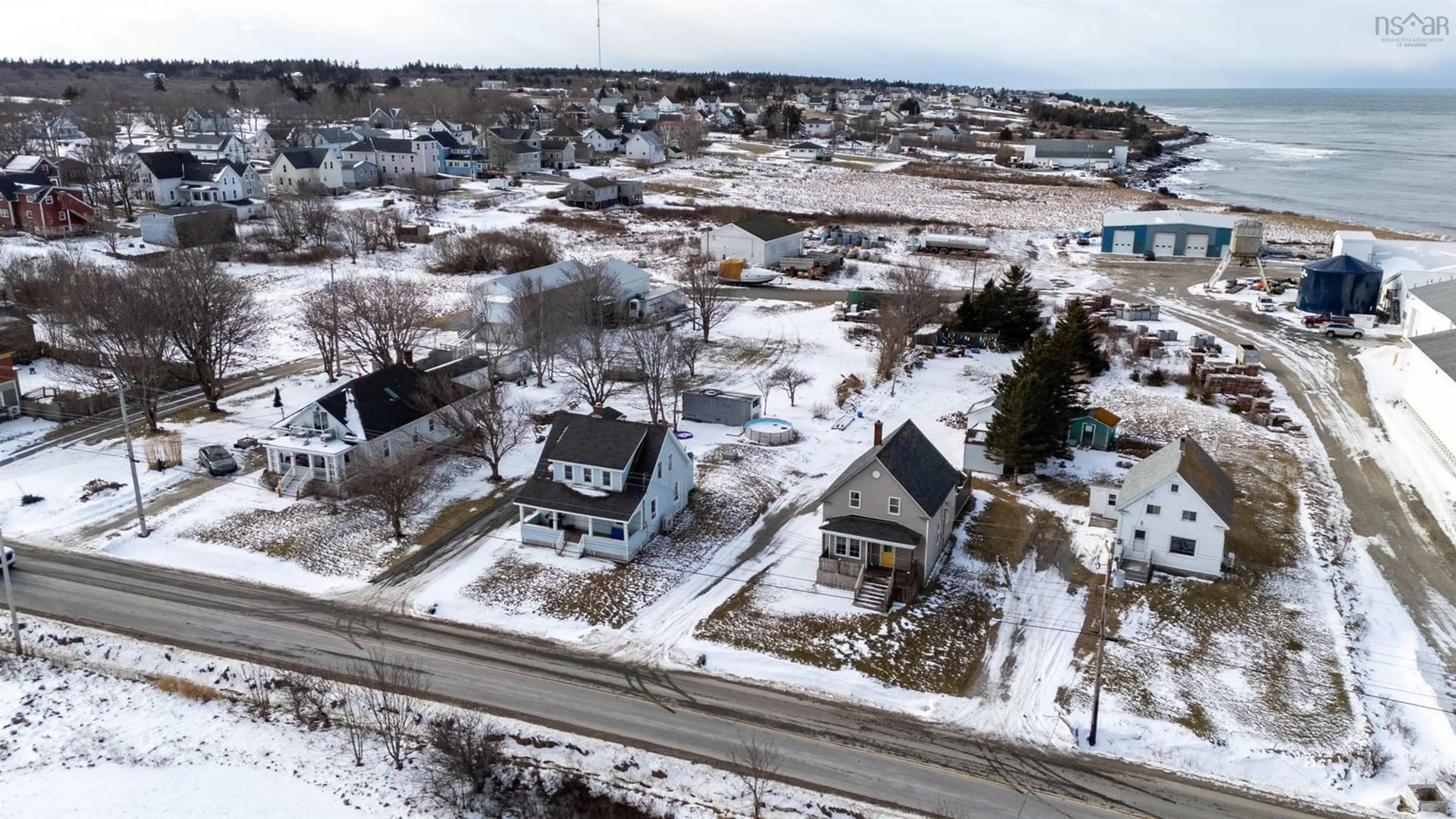 A pic from outside/outdoor area/front of a property/back of a property/a pic from drone, street for 90 Peter Dugas Rd, Meteghan Nova Scotia B0W 2J0