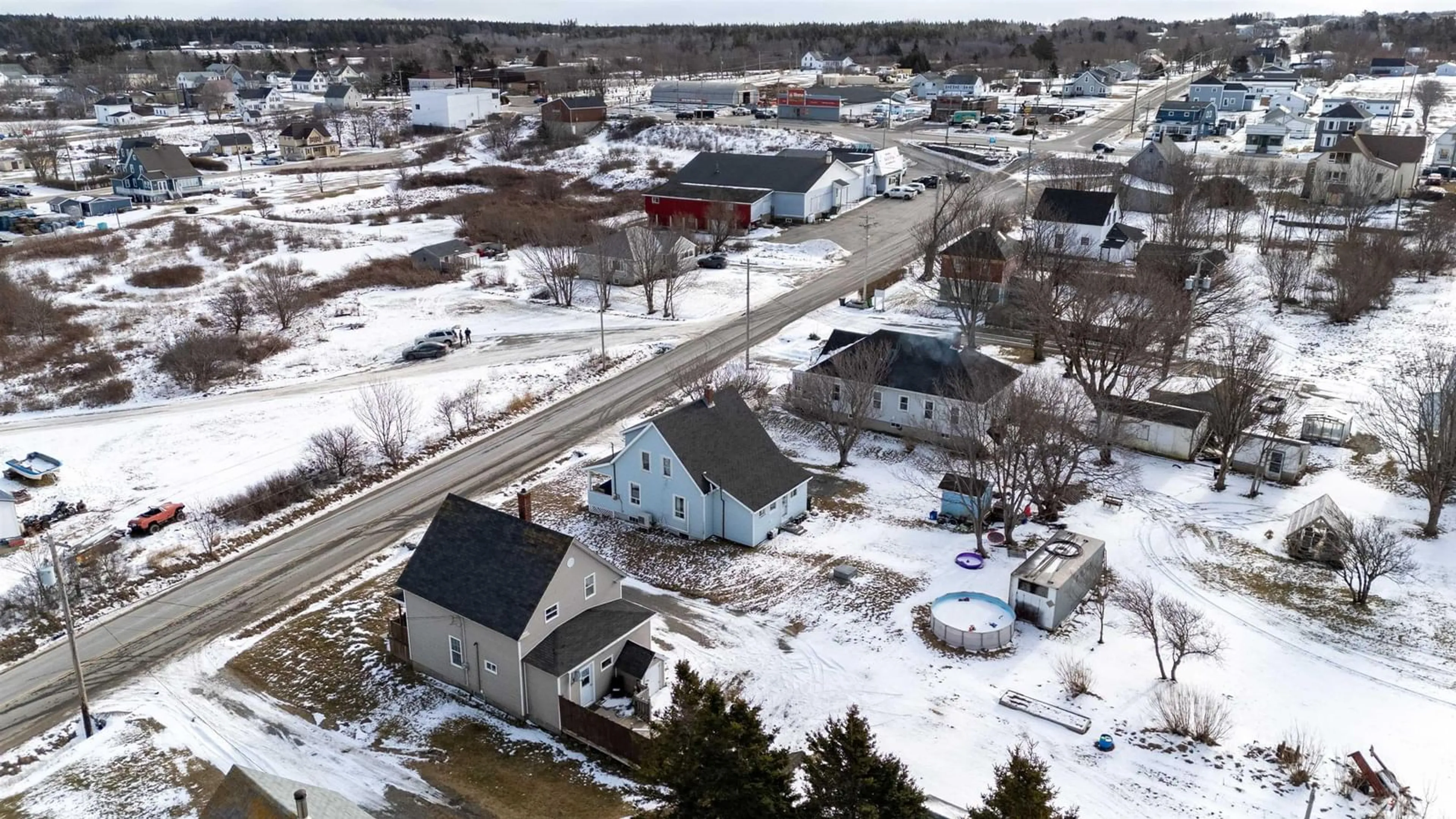 A pic from outside/outdoor area/front of a property/back of a property/a pic from drone, street for 90 Peter Dugas Rd, Meteghan Nova Scotia B0W 2J0