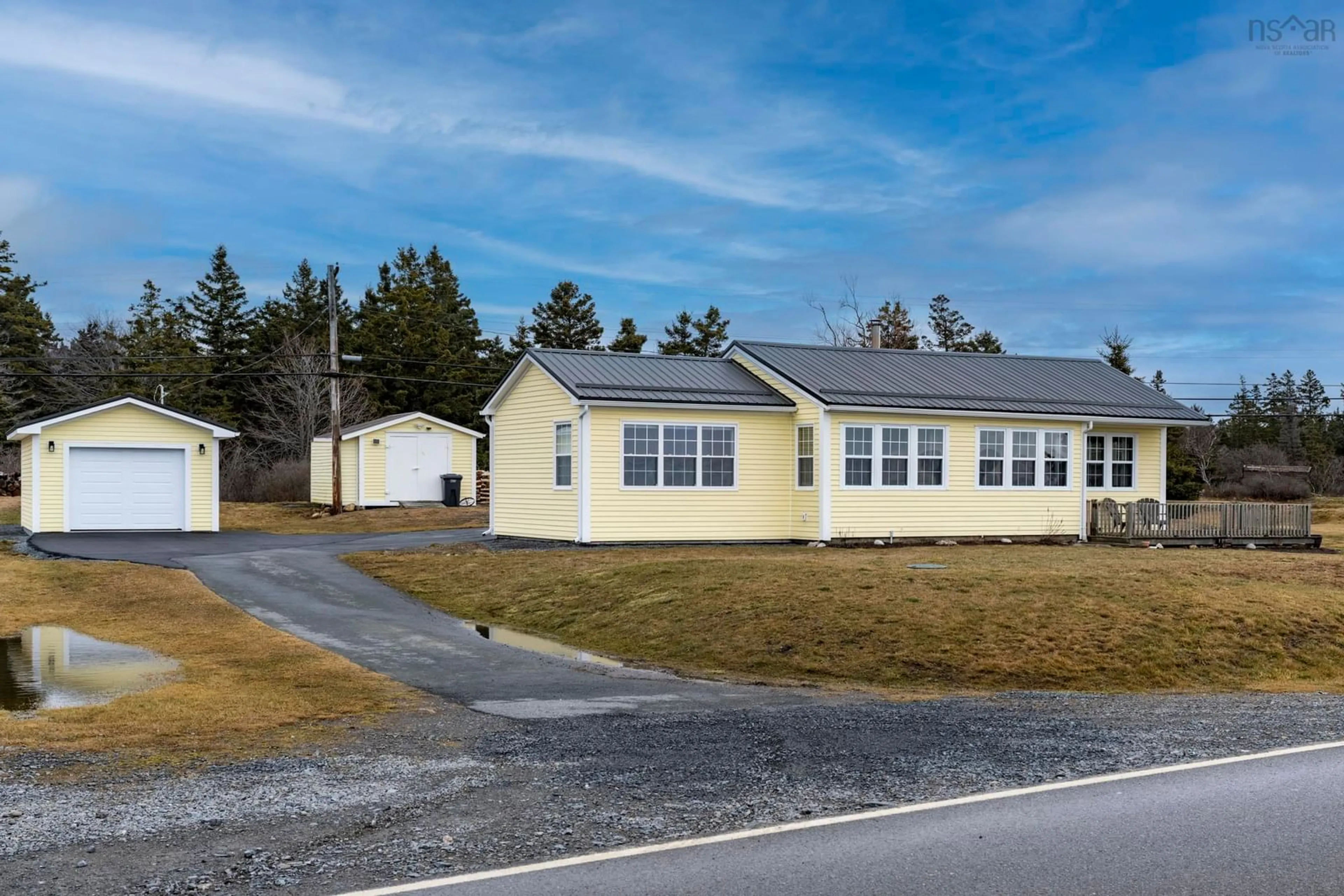 A pic from outside/outdoor area/front of a property/back of a property/a pic from drone, building for 1263 Blue Rocks Rd, Blue Rocks Nova Scotia B0J 2C0