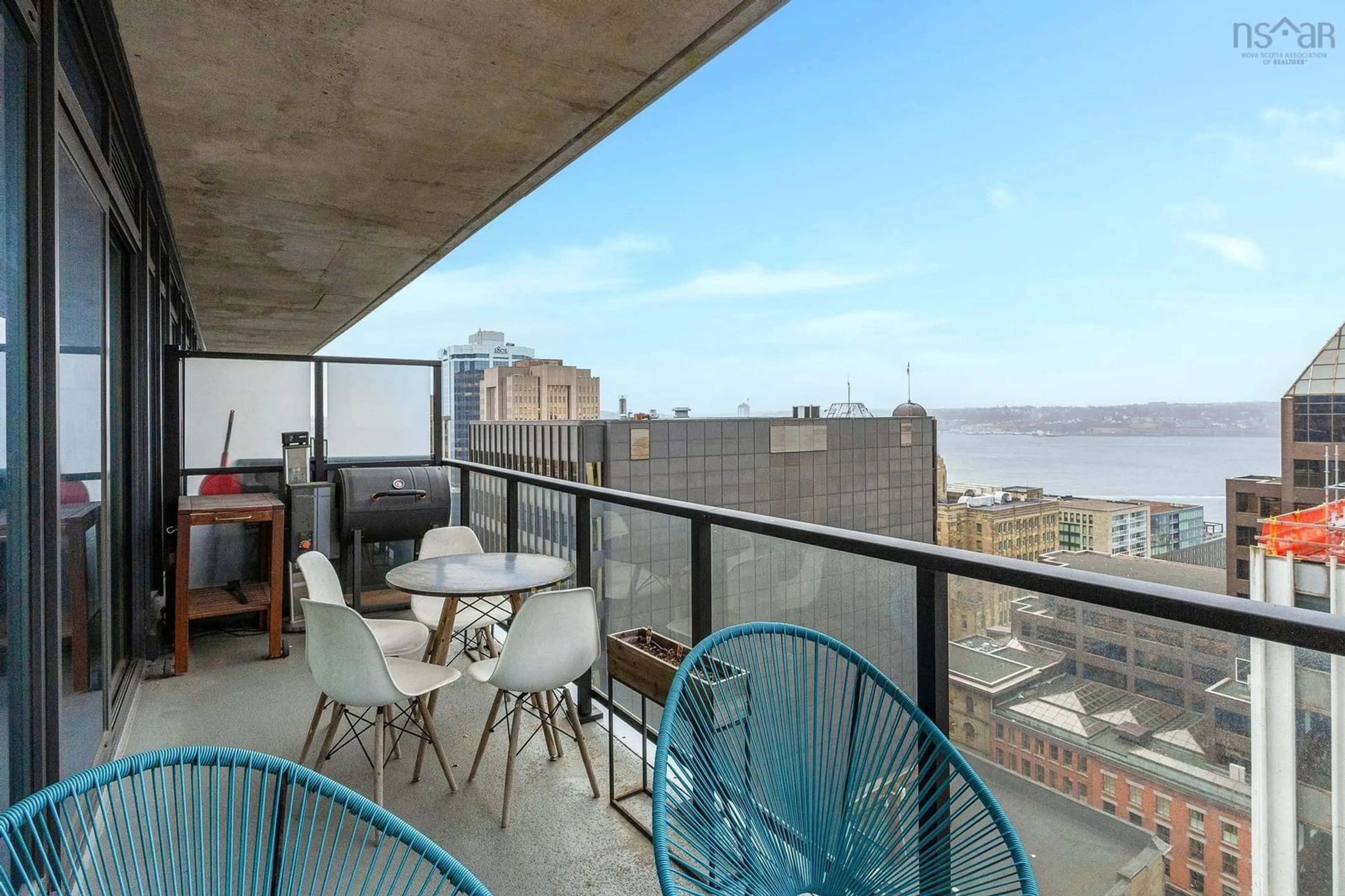 Balcony in the apartment, water/lake/river/ocean view for 1650 Granville St #1404, Halifax Nova Scotia B3J 0E1