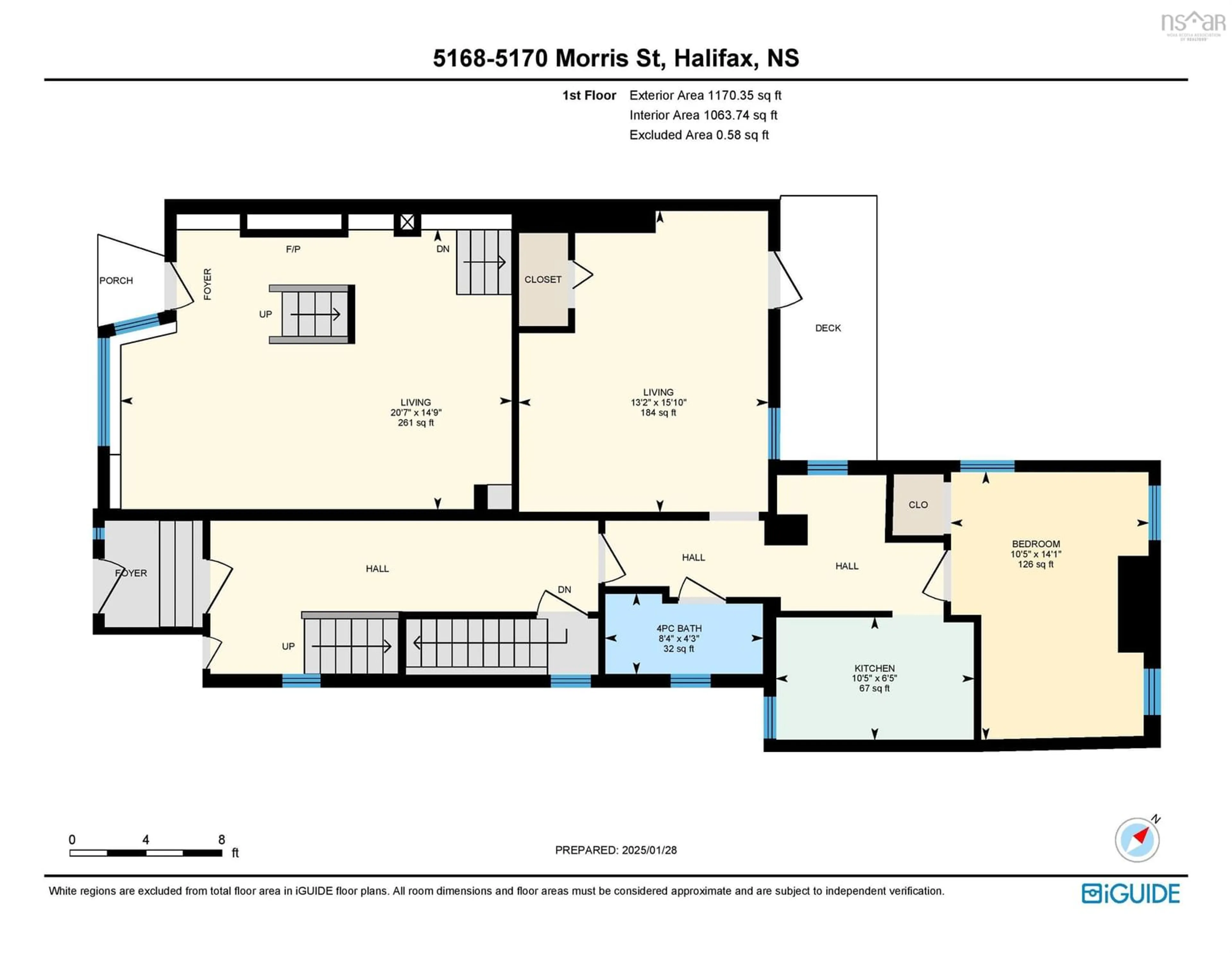 Floor plan for 5168-5170 Morris St, Halifax Nova Scotia B3J 1B3