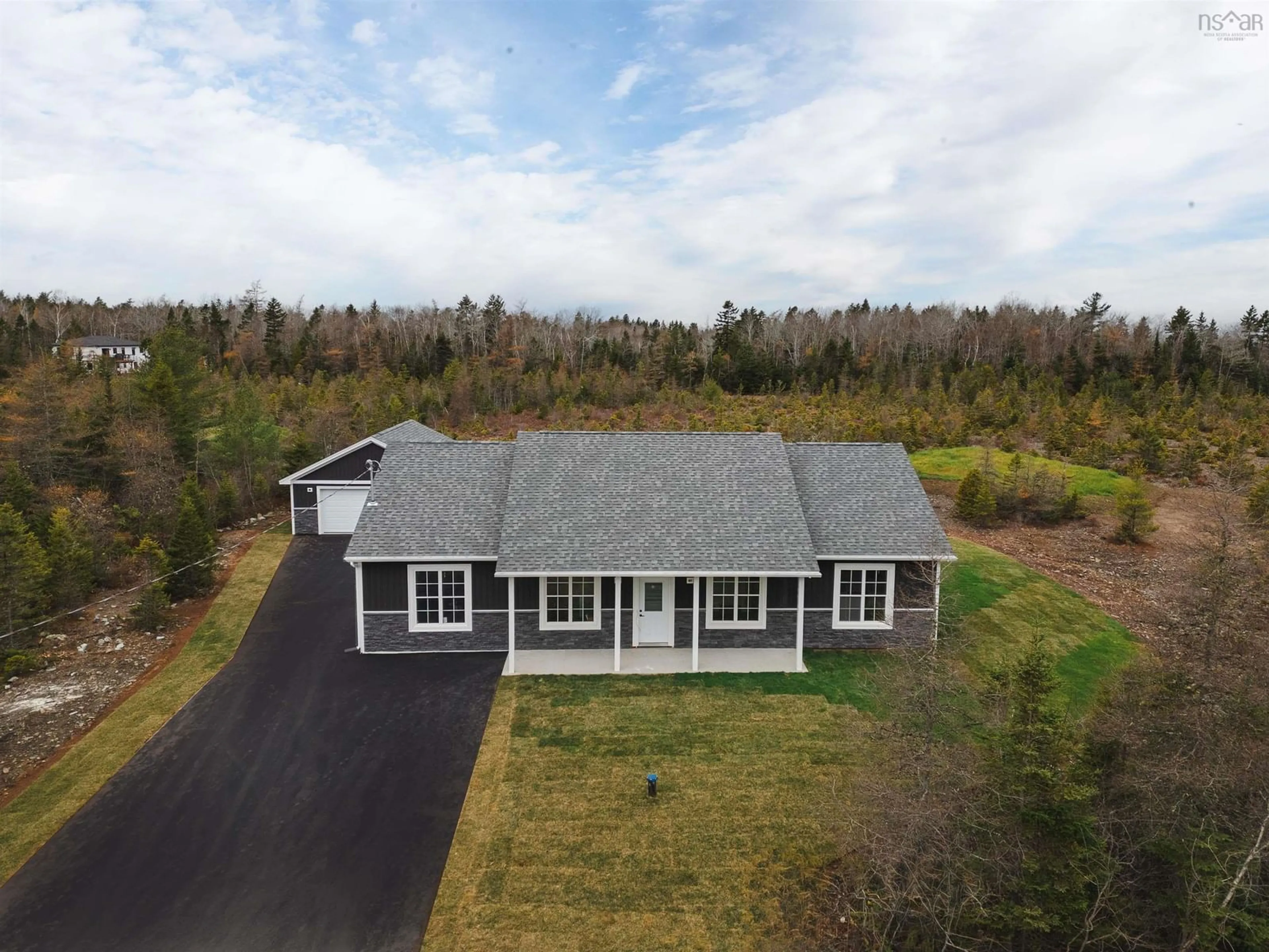 A pic from outside/outdoor area/front of a property/back of a property/a pic from drone, unknown for 124 Diamond Lane, Middle Sackville Nova Scotia B4E 3H5