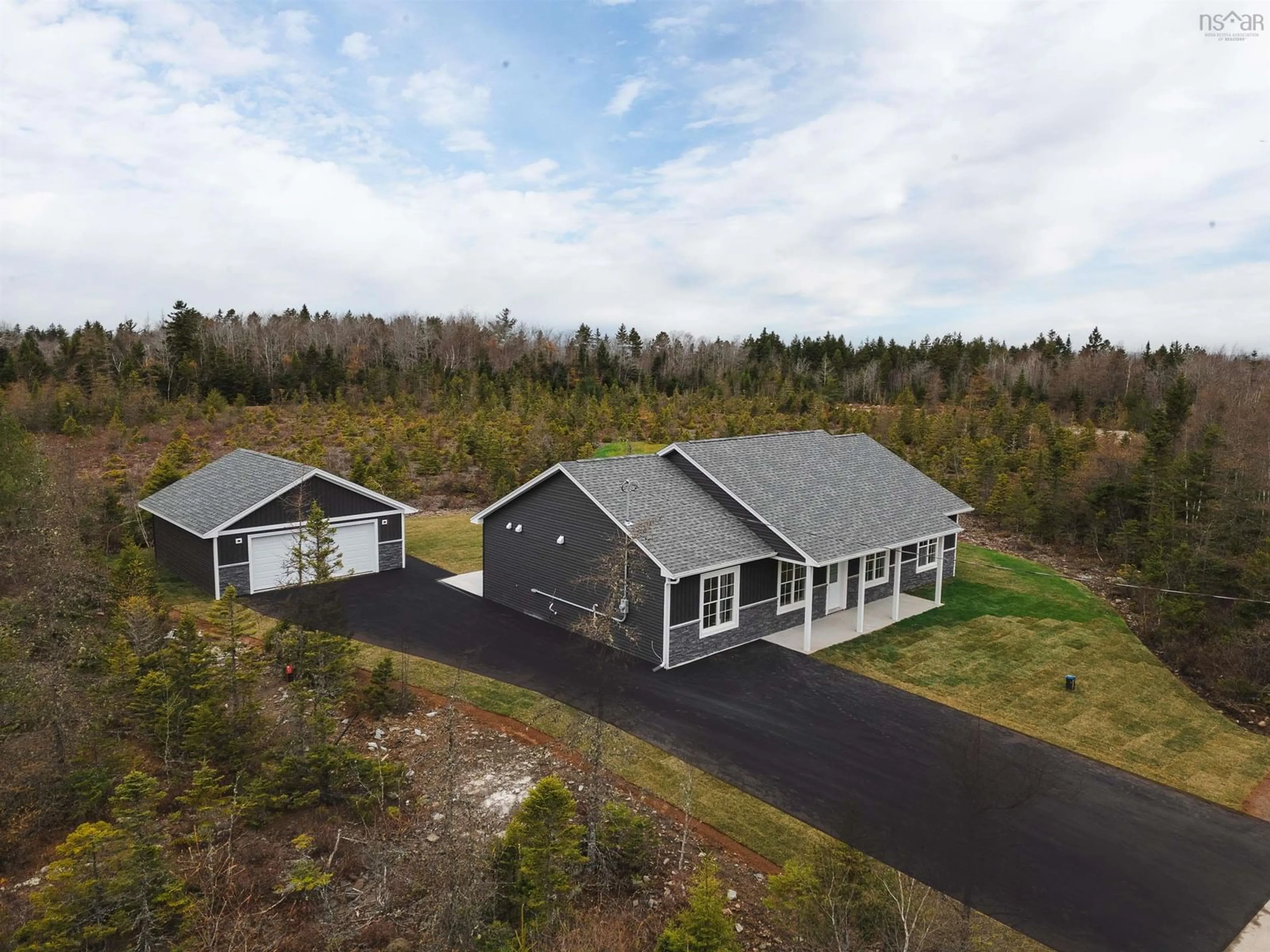 A pic from outside/outdoor area/front of a property/back of a property/a pic from drone, unknown for 124 Diamond Lane, Middle Sackville Nova Scotia B4E 3H5