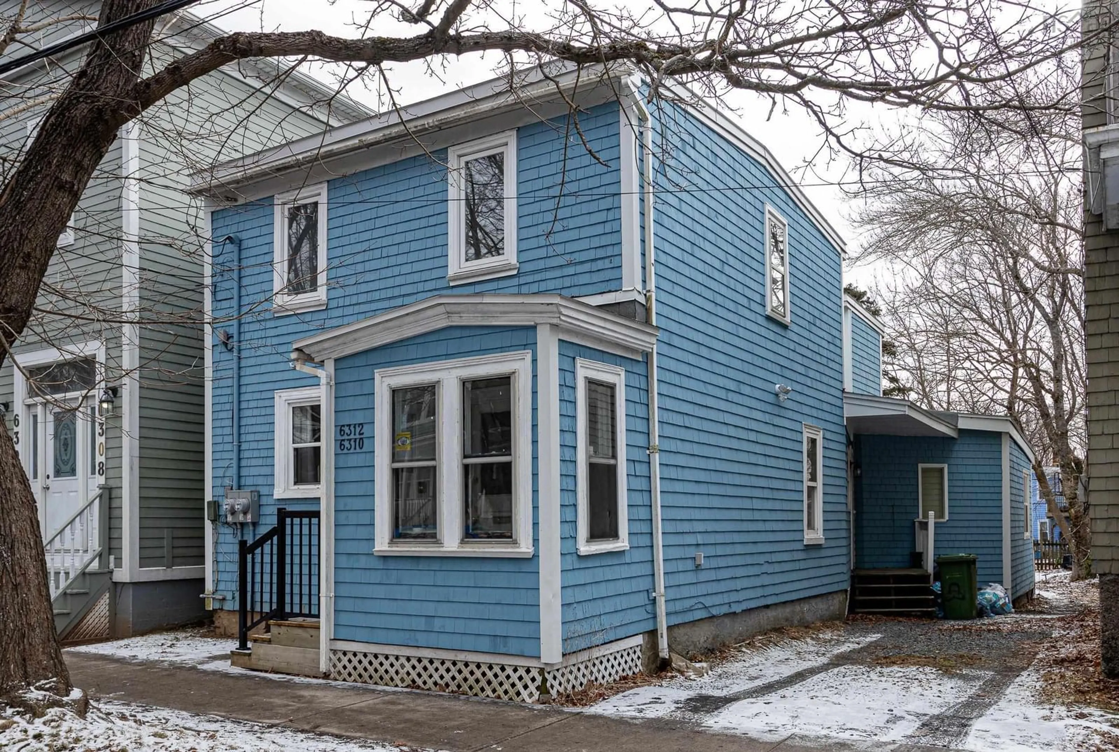 Home with vinyl exterior material, street for 6310/6312 Allan St, Halifax Nova Scotia B3L 1G9