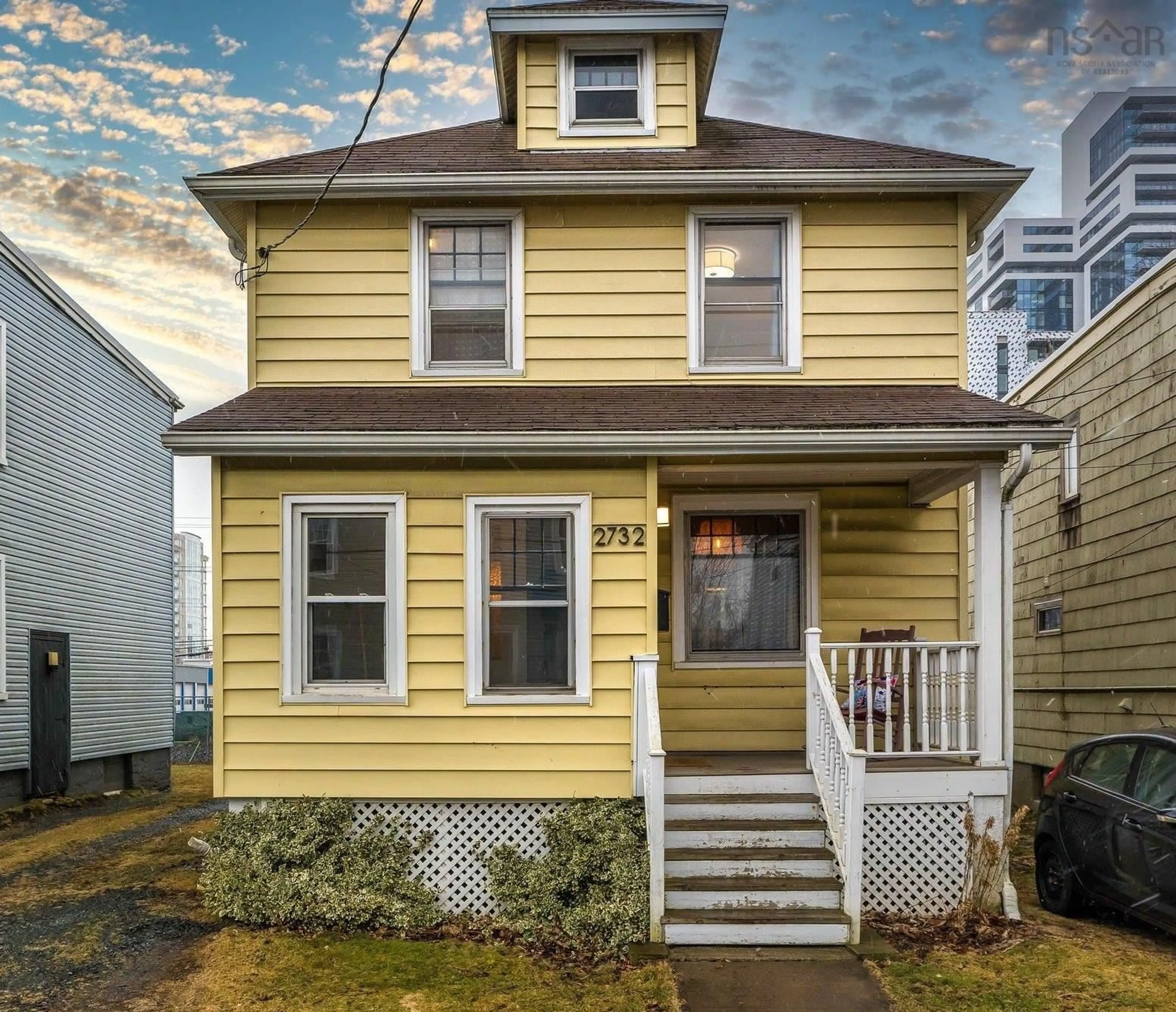 Home with vinyl exterior material, street for 2732 Fern Lane, Halifax Nova Scotia B3K 4L4