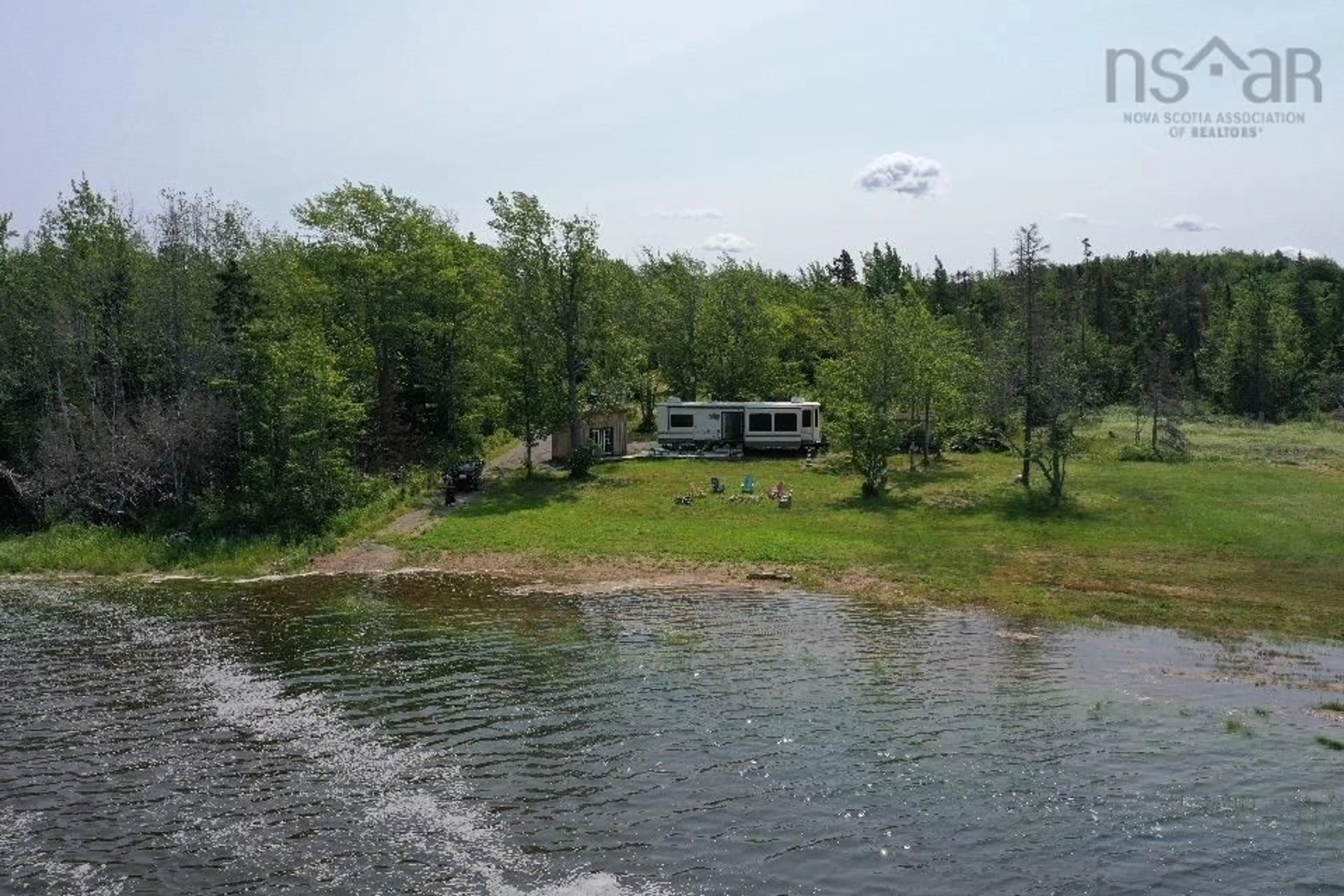 A pic from outside/outdoor area/front of a property/back of a property/a pic from drone, water/lake/river/ocean view for 329 Chisholm Rd #Lot 08-1, Conns Mills Nova Scotia B0K 1L0