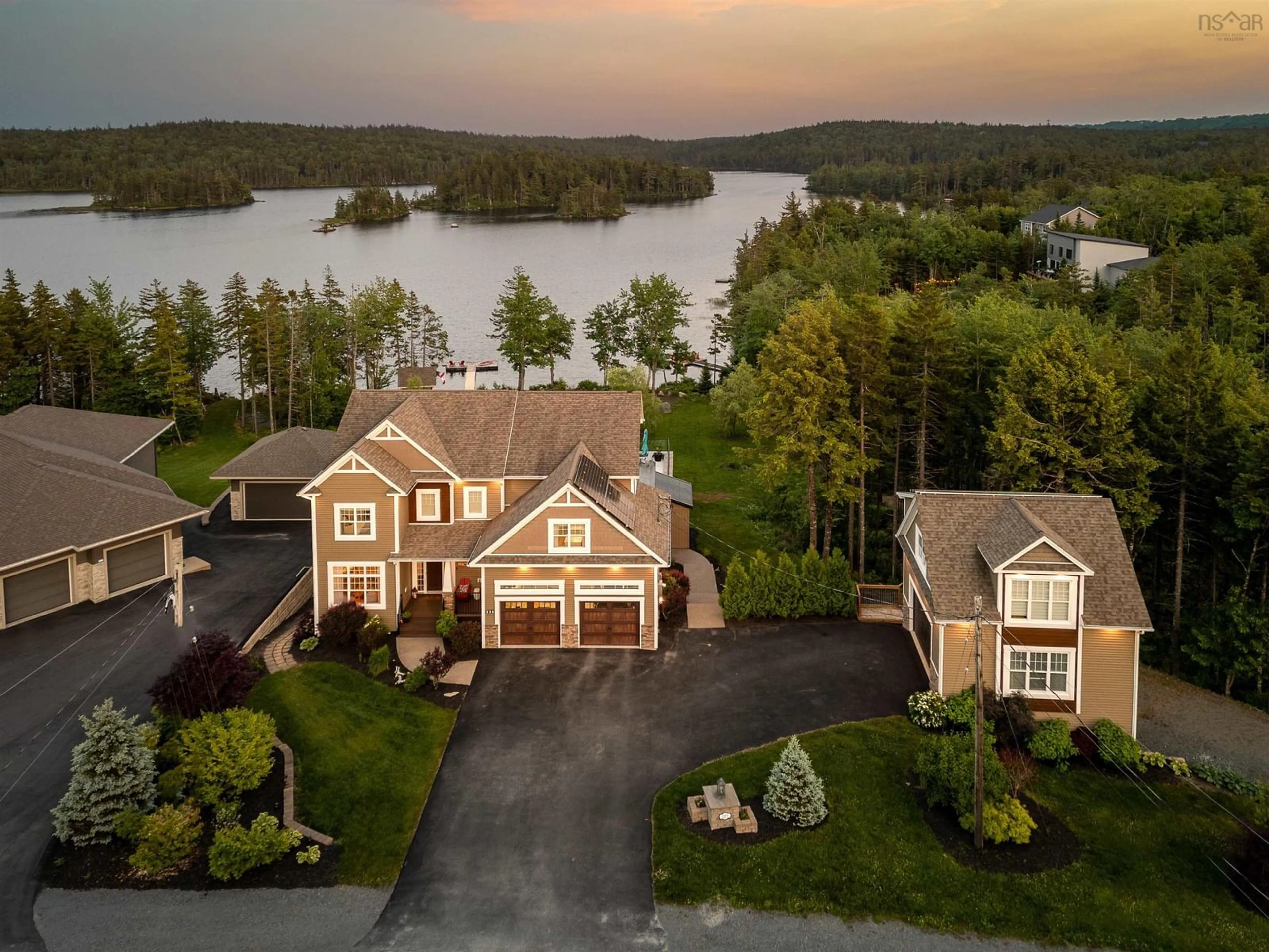 A pic from outside/outdoor area/front of a property/back of a property/a pic from drone, water/lake/river/ocean view for 225 Paula Dr, Hammonds Plains Nova Scotia B3Z 1J5