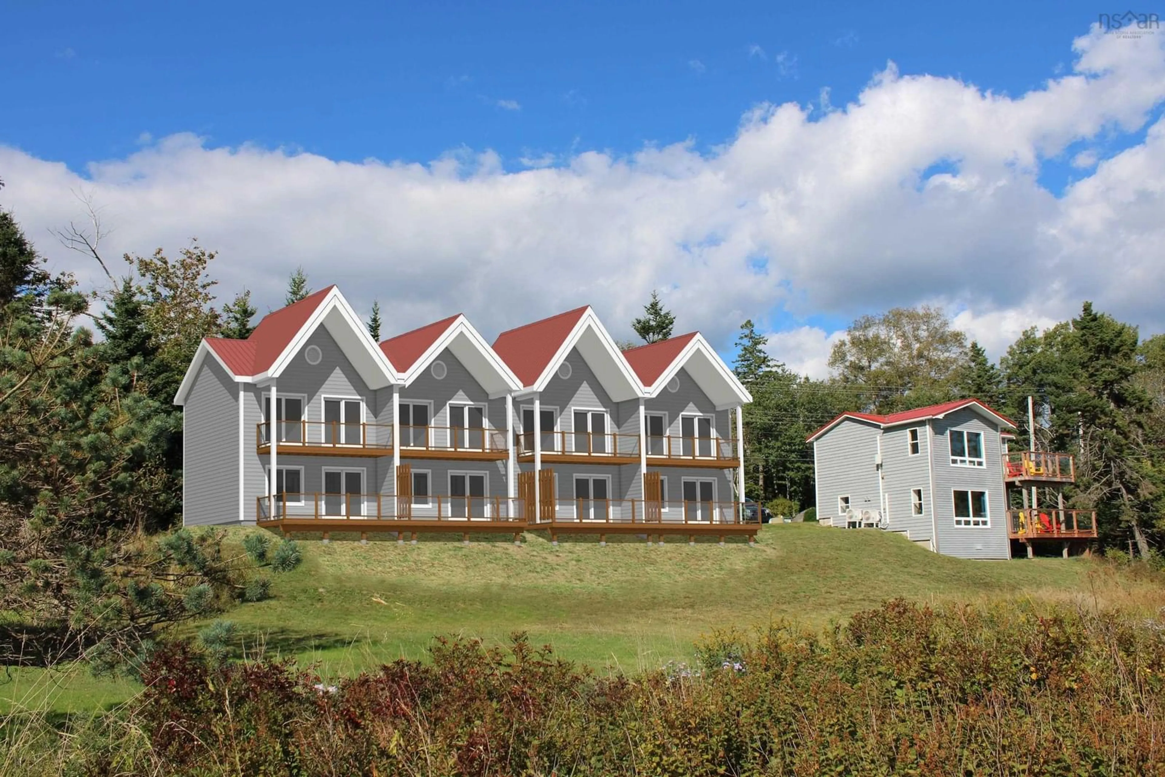 A pic from outside/outdoor area/front of a property/back of a property/a pic from drone, building for 7371 Highway 3, Summerville Centre Nova Scotia B0T 1T0