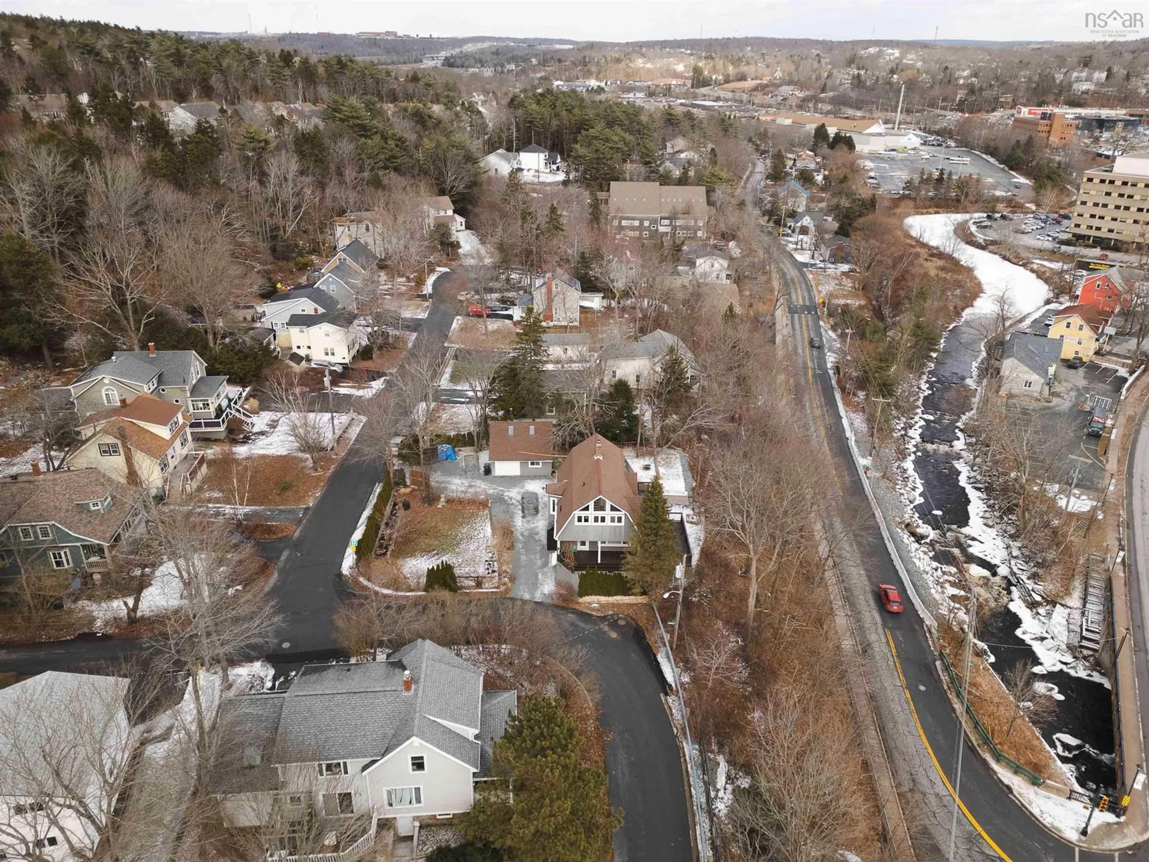 A pic from outside/outdoor area/front of a property/back of a property/a pic from drone, street for 5 Pine St, Bedford Nova Scotia B4A 2A8