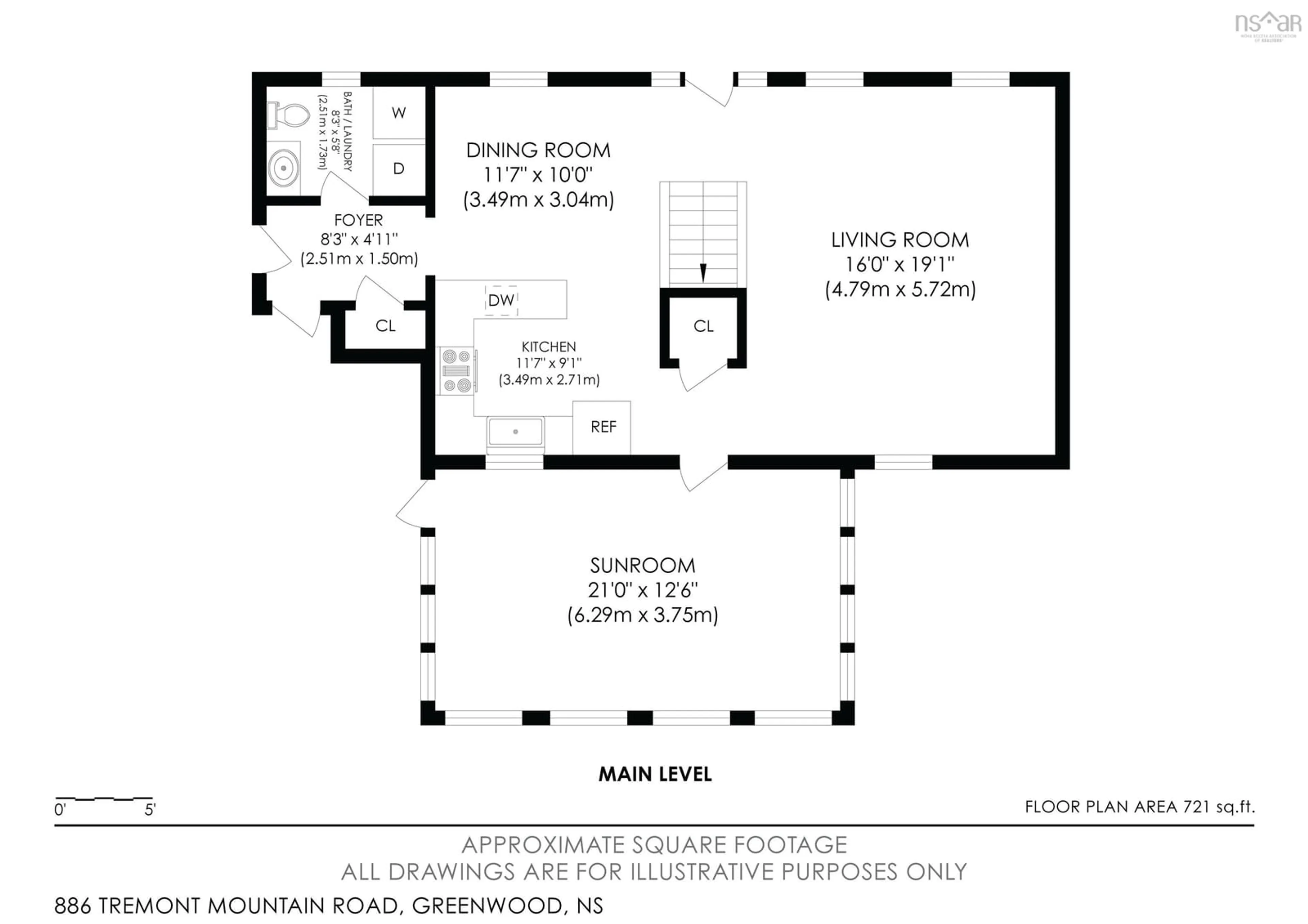 Floor plan for 886 Tremont Mountain Rd, Greenwood Nova Scotia B0P 1R0