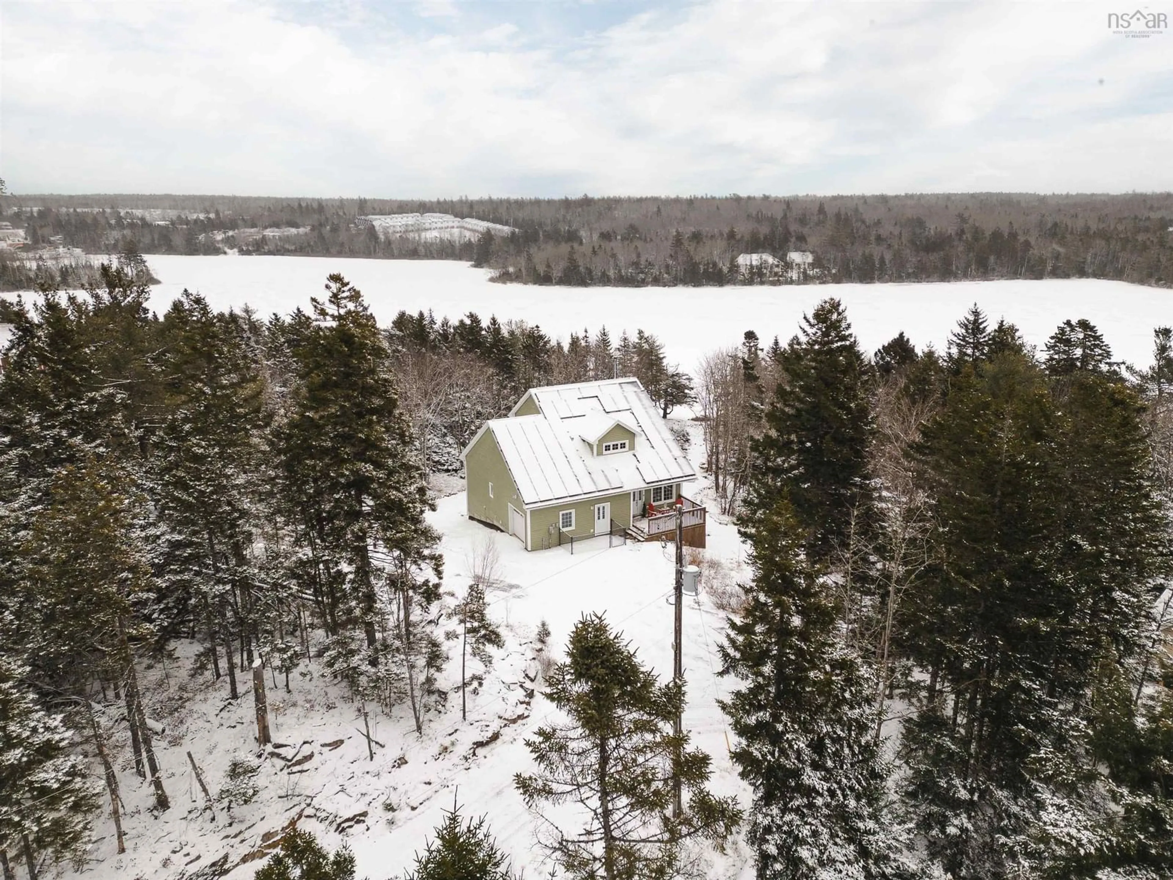 A pic from outside/outdoor area/front of a property/back of a property/a pic from drone, forest/trees view for 28 Byblos Rd, Upper Hammonds Plains Nova Scotia B4B 1Y1