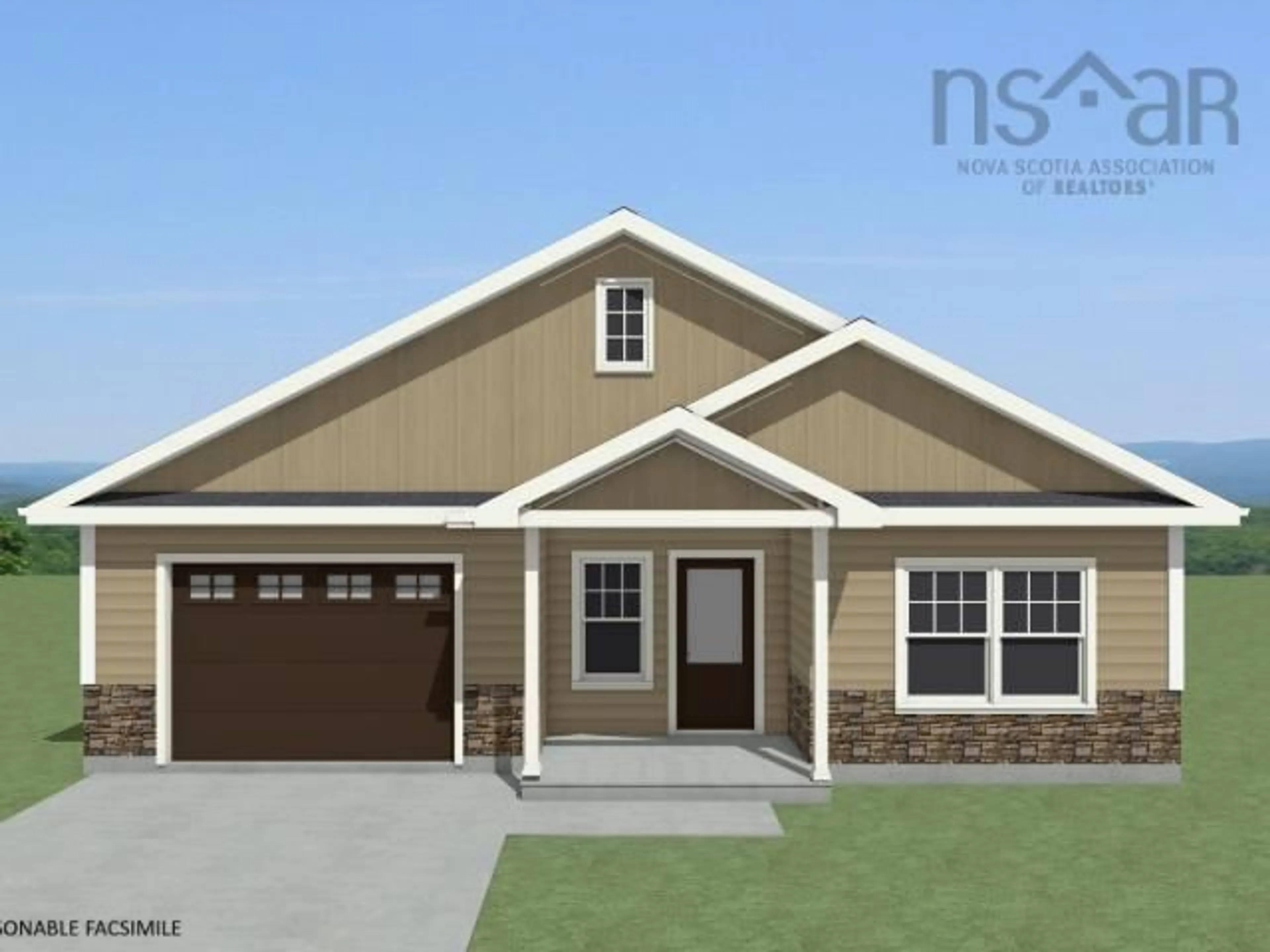 Home with vinyl exterior material, street for Leaside Crt #Lot 108A, Port Williams Nova Scotia B0P 1T0