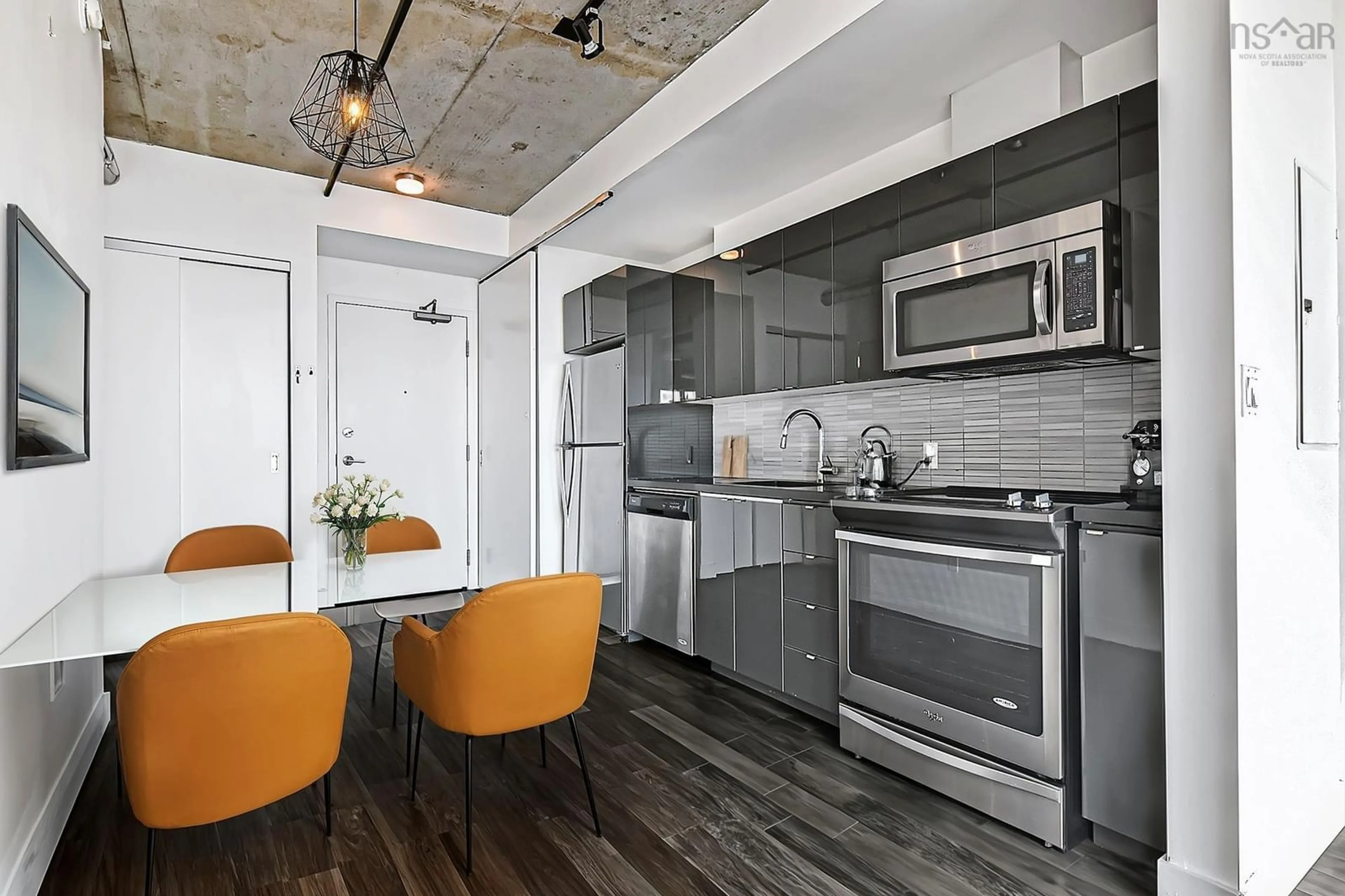 Open concept kitchen, unknown for 409 1065 Barrington Street, Halifax Nova Scotia B3H 2P8