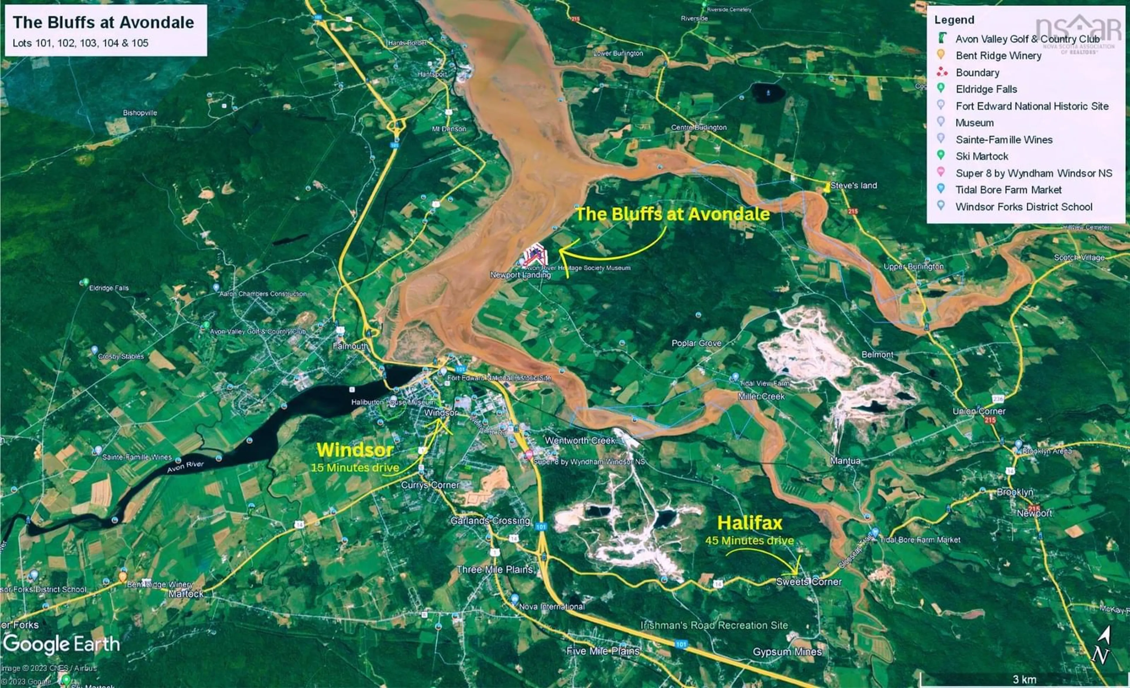 Picture of a map for 104 Avon Spirit Lane, Avondale Nova Scotia B0N 2A0