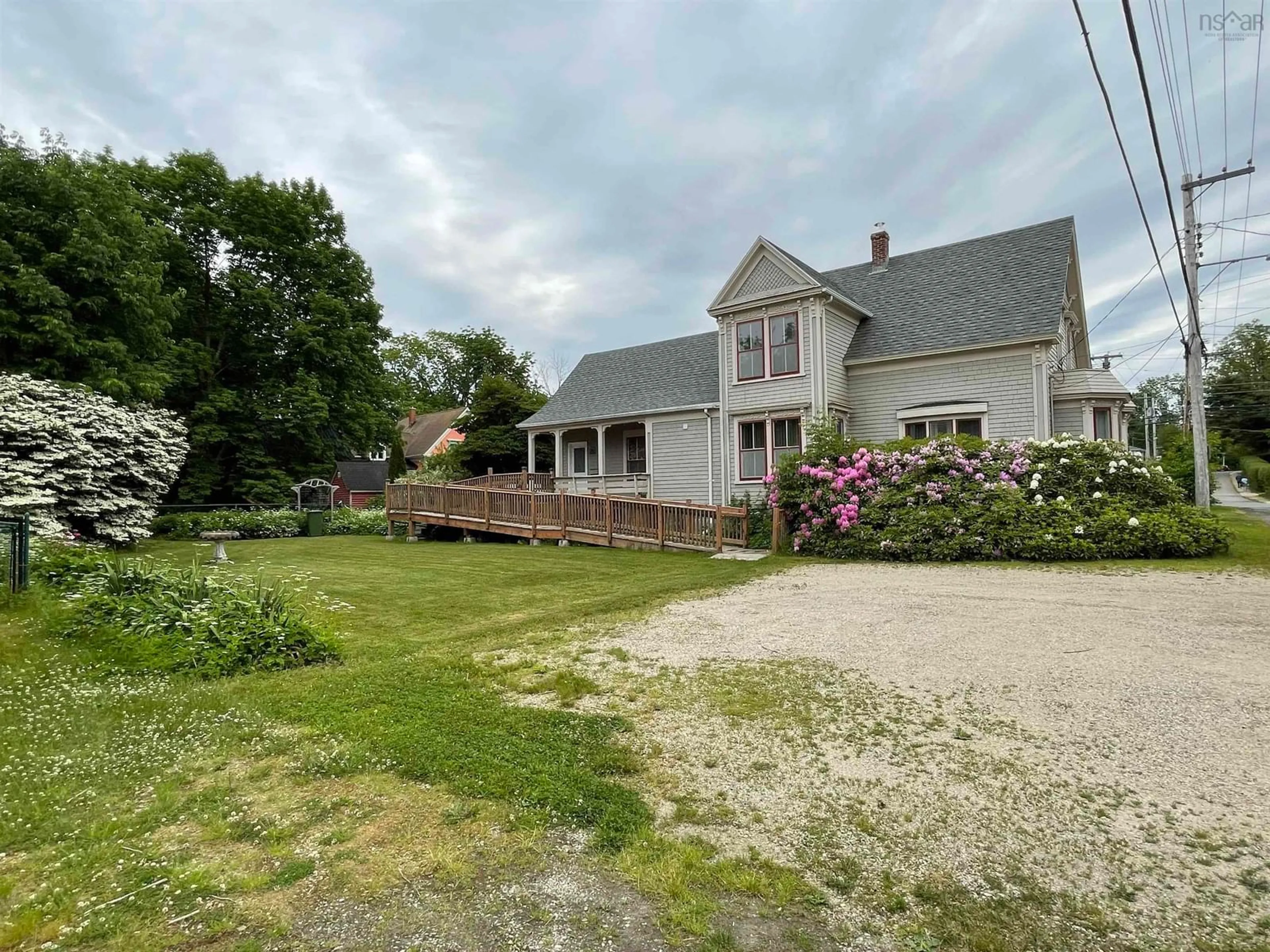 A pic from outside/outdoor area/front of a property/back of a property/a pic from drone, street for 43 Fairmont St, Mahone Bay Nova Scotia B0J 2E0