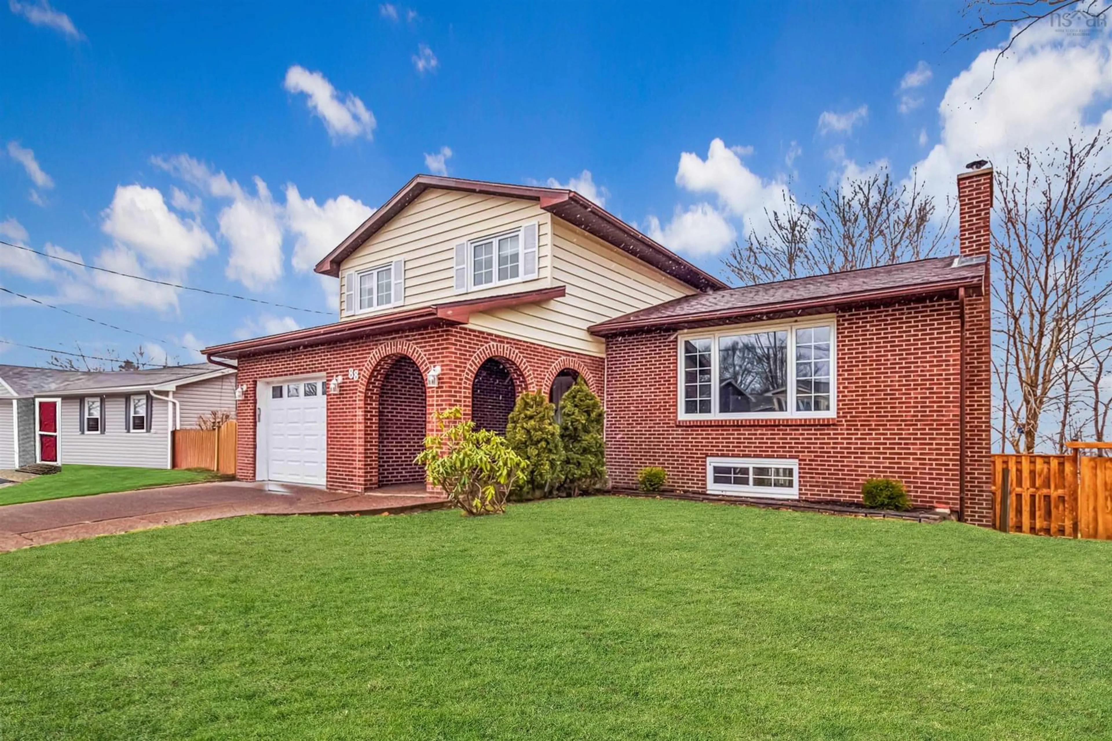 Home with brick exterior material, street for 88 Cavendish Dr, Lower Sackville Nova Scotia B4C 3K1