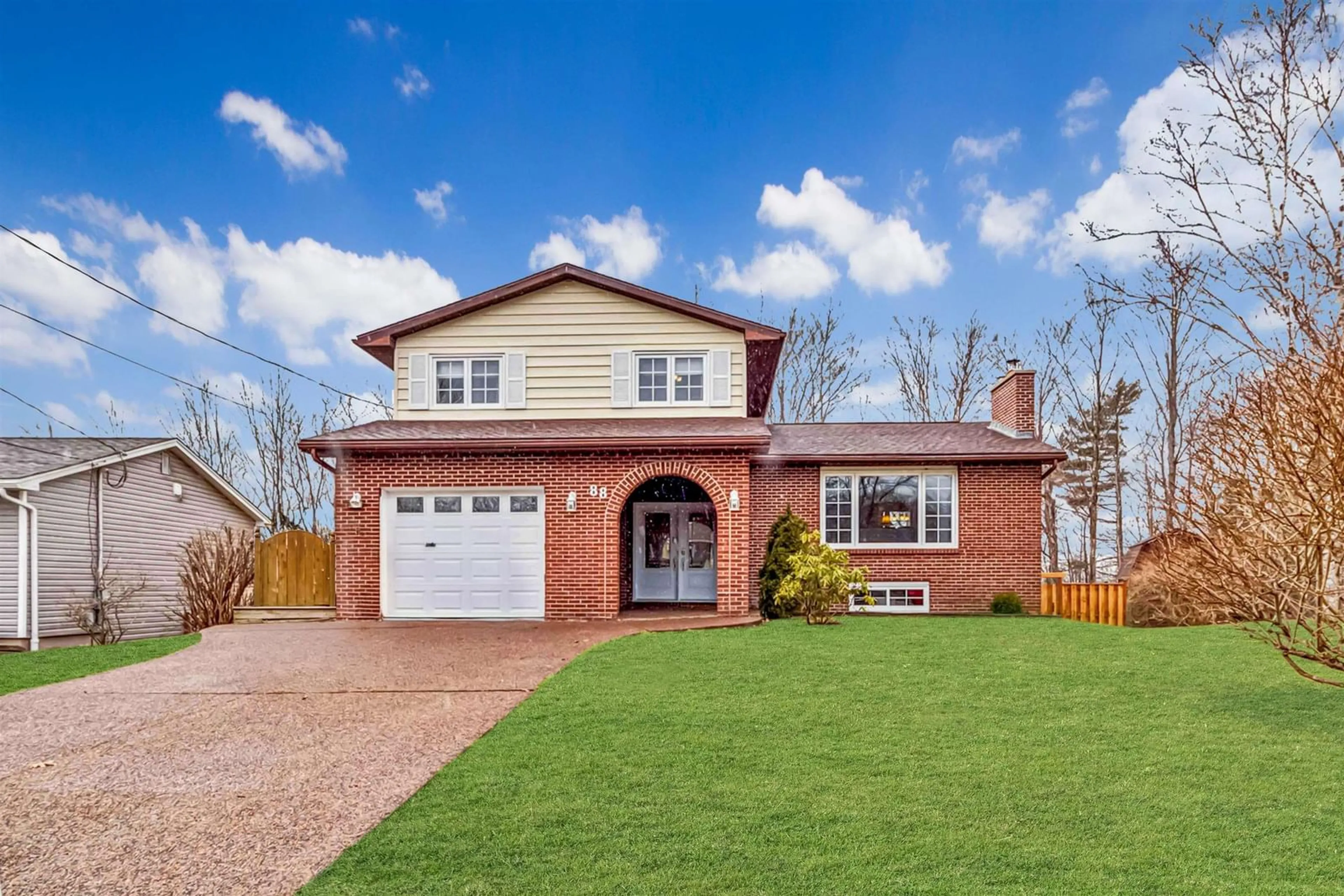 Home with brick exterior material, street for 88 Cavendish Dr, Lower Sackville Nova Scotia B4C 3K1