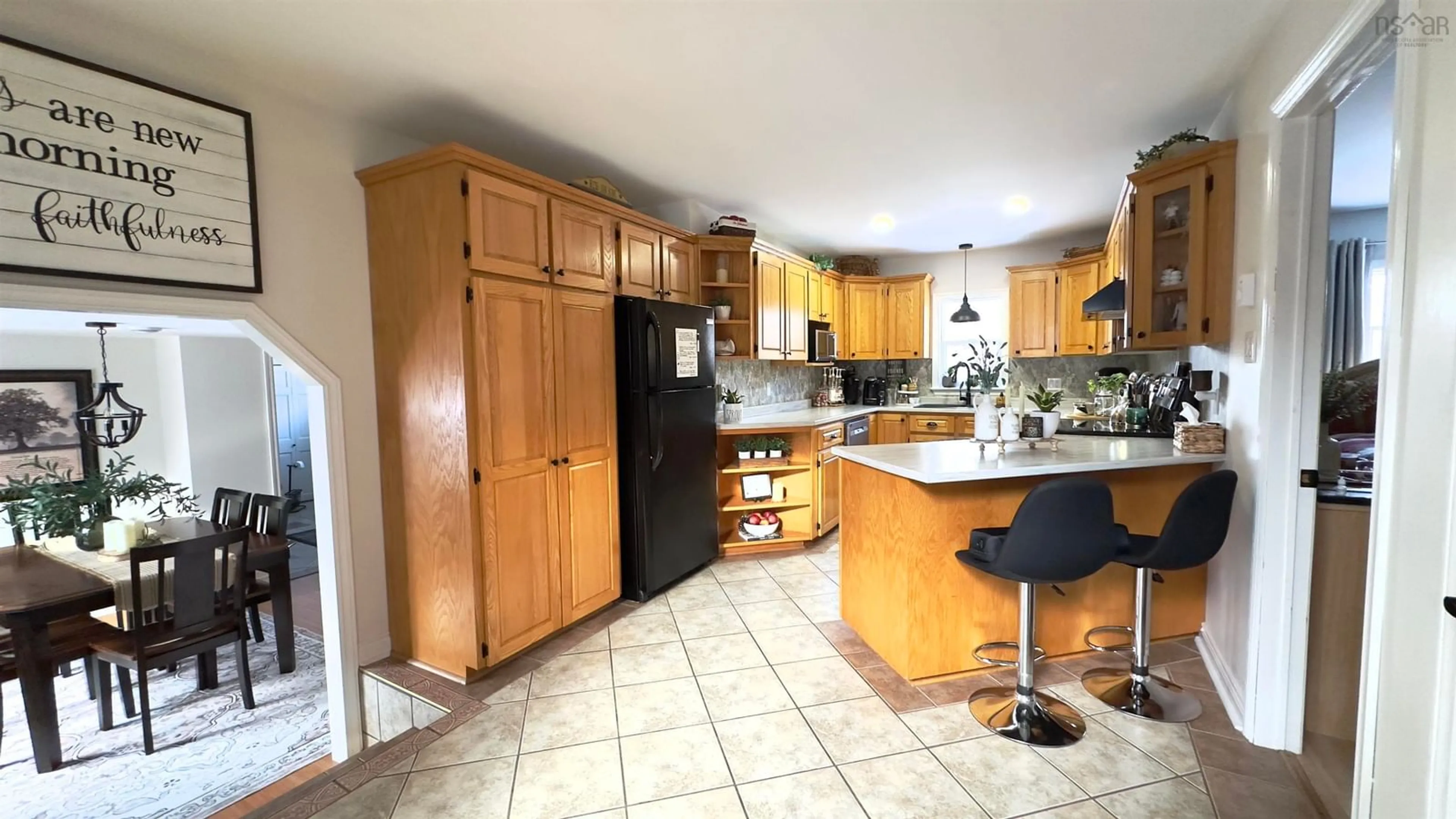 Open concept kitchen, ceramic/tile floor for 12 Clam Point Rd, Clam Point Nova Scotia B0W 1G0