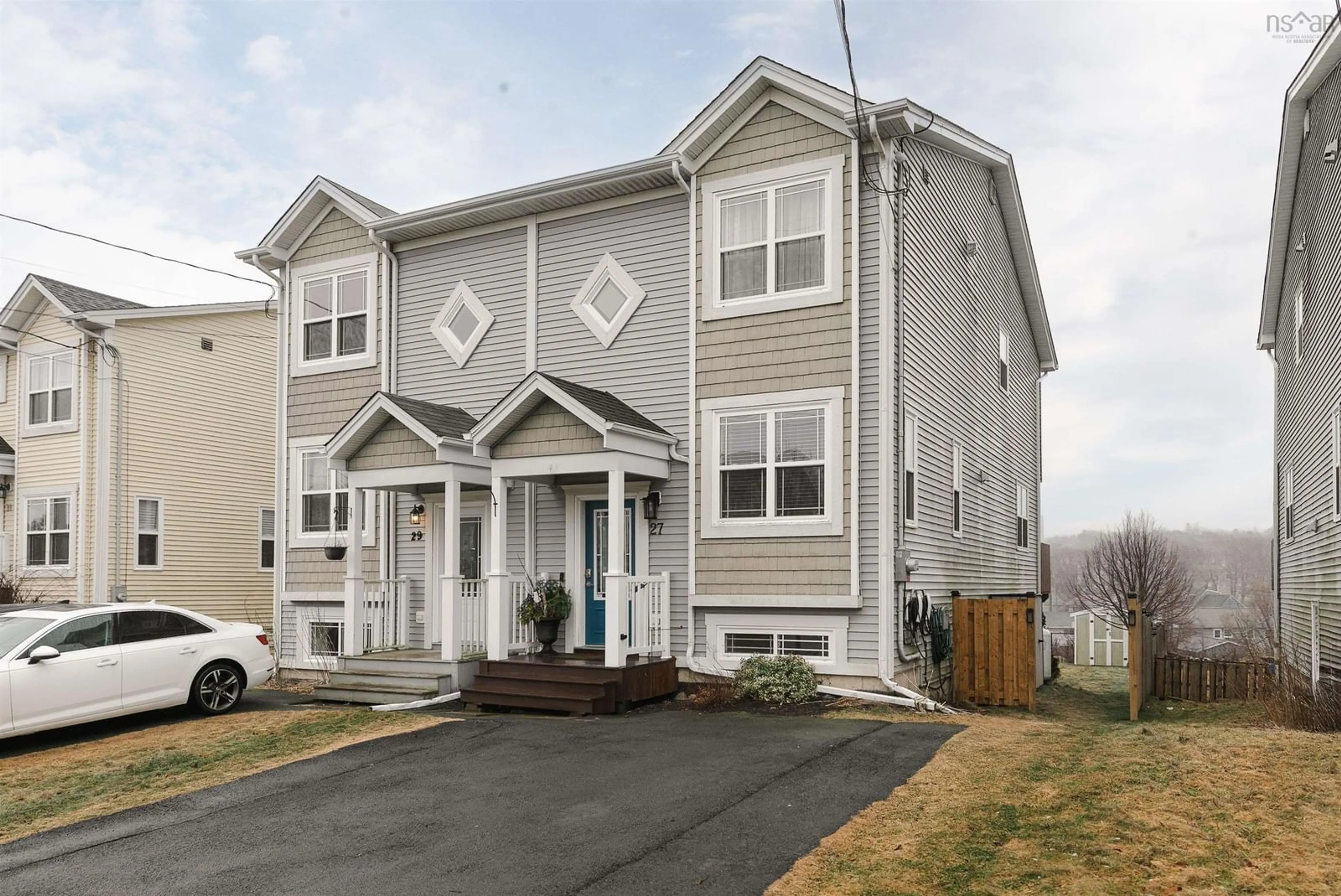 Home with vinyl exterior material, street for 27 Halef Crt, Armdale Nova Scotia B3N 0C1