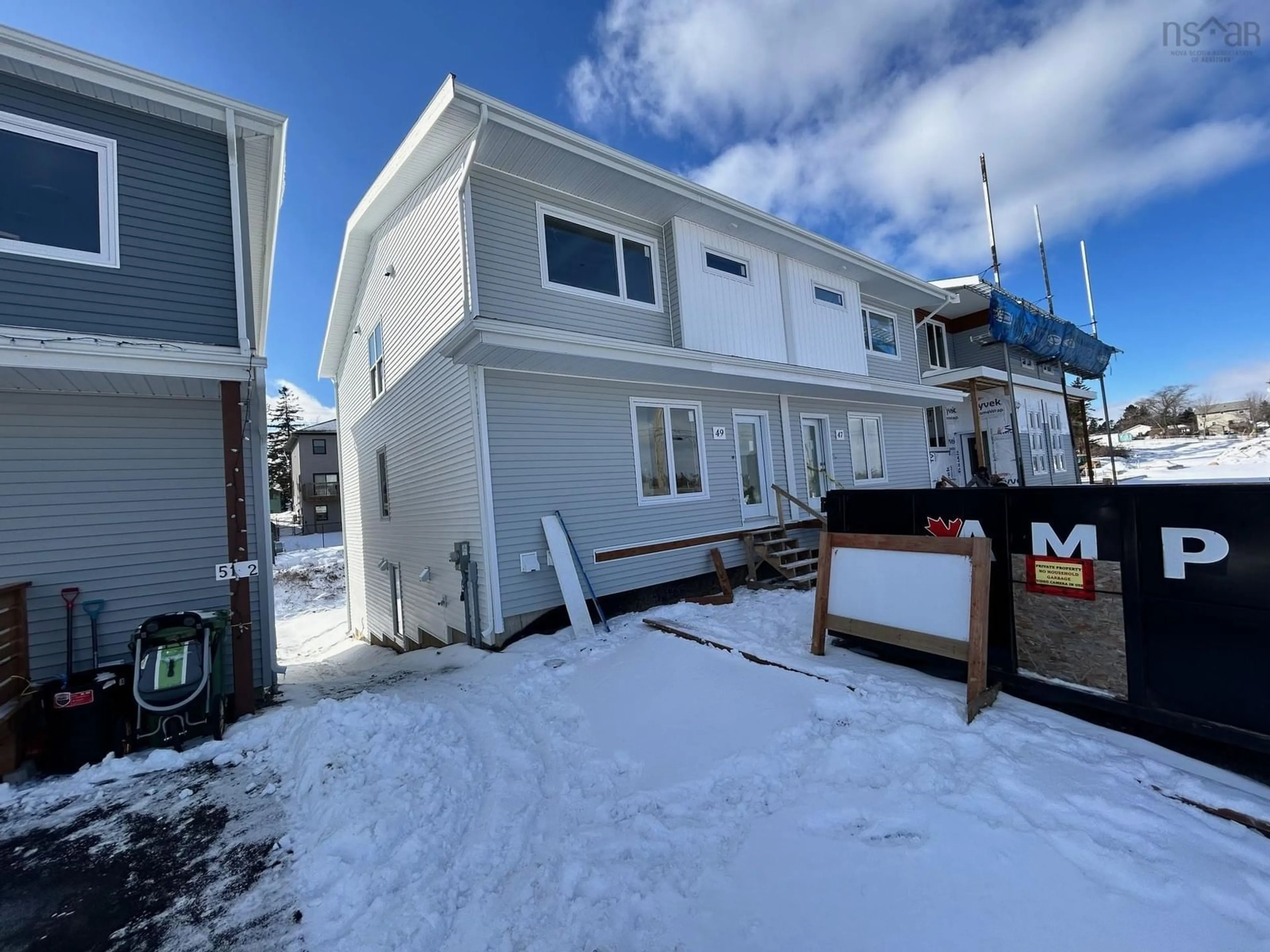 A pic from outside/outdoor area/front of a property/back of a property/a pic from drone, unknown for 49 Berm St #Lot 30A, Herring Cove Nova Scotia B3R 0H2