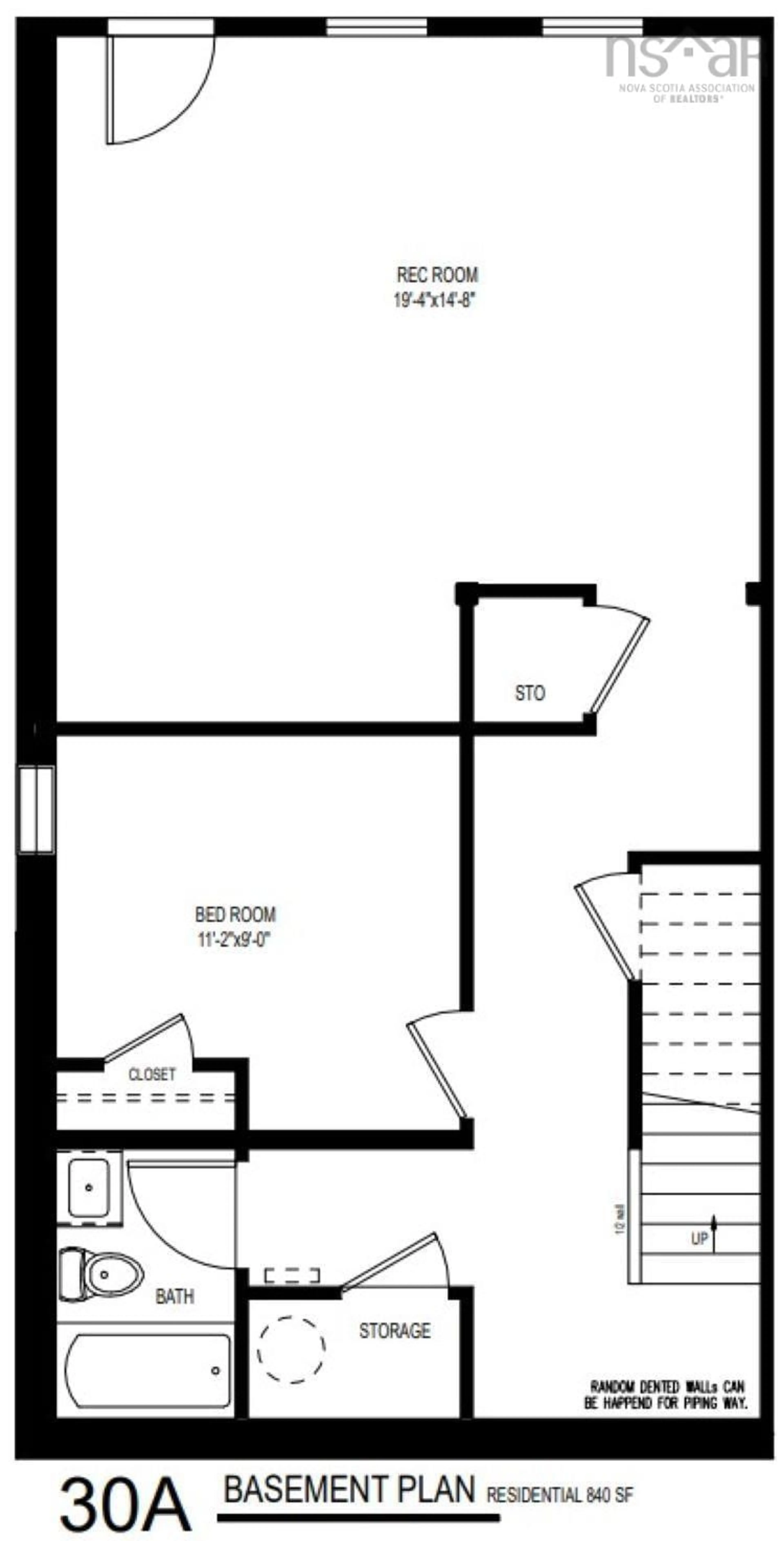 Floor plan for 49 Berm St #Lot 30A, Herring Cove Nova Scotia B3R 0H2