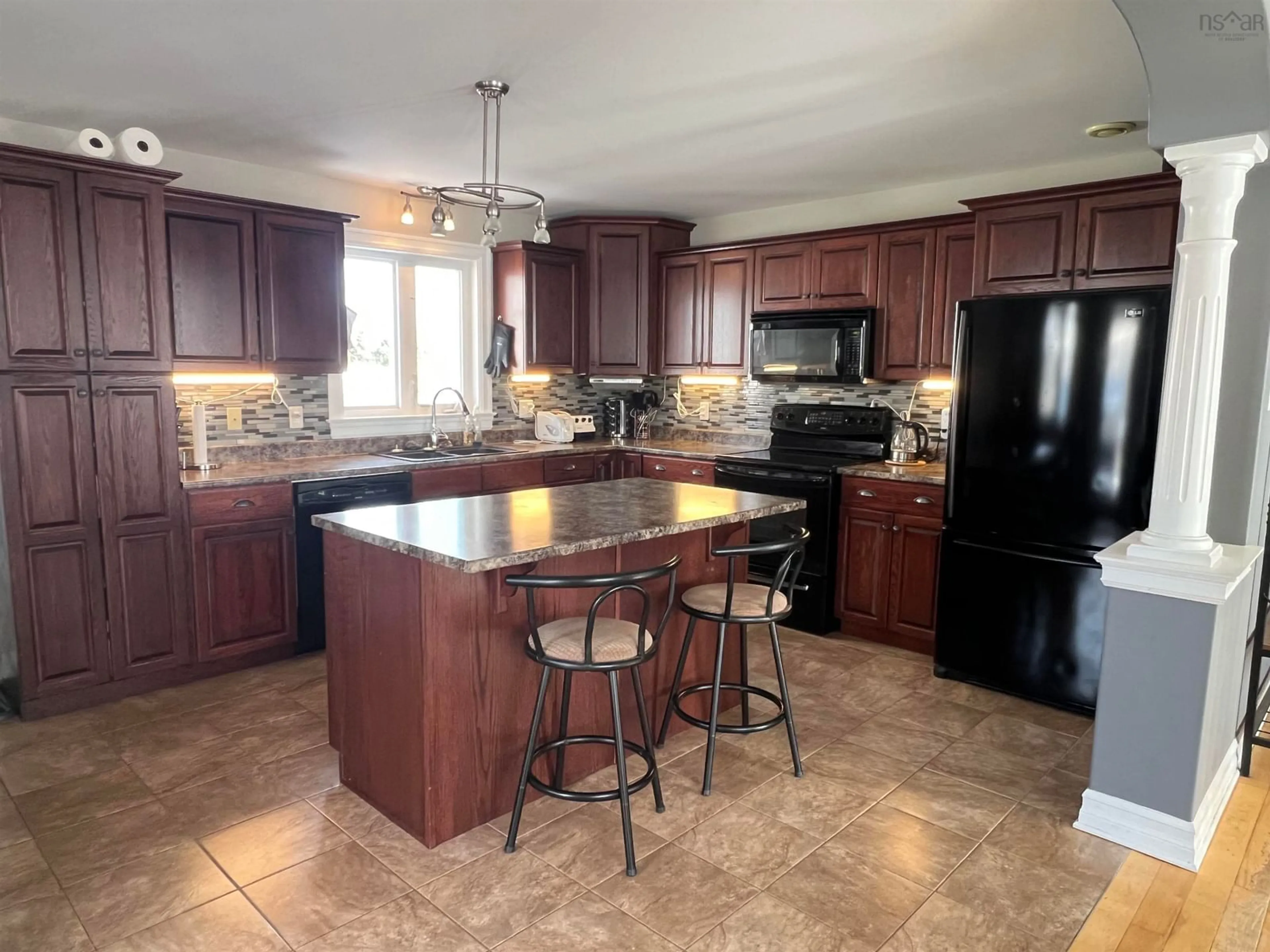 Open concept kitchen, ceramic/tile floor for 6 Opal Cres, Cole Harbour Nova Scotia B2V 0A3