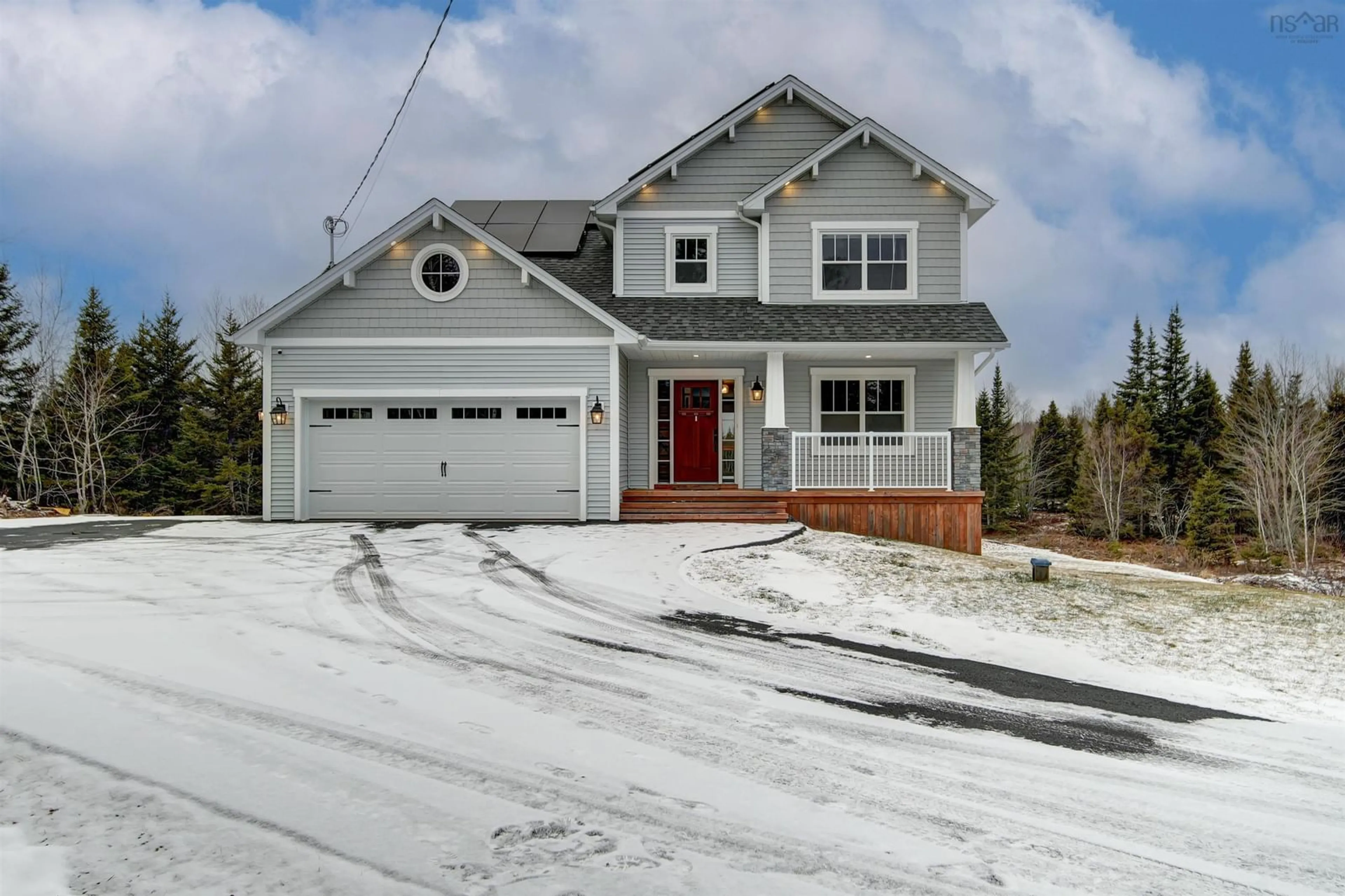 Home with vinyl exterior material, street for 96 Clubmoss Lane, Middle Sackville Nova Scotia B4E 0P1