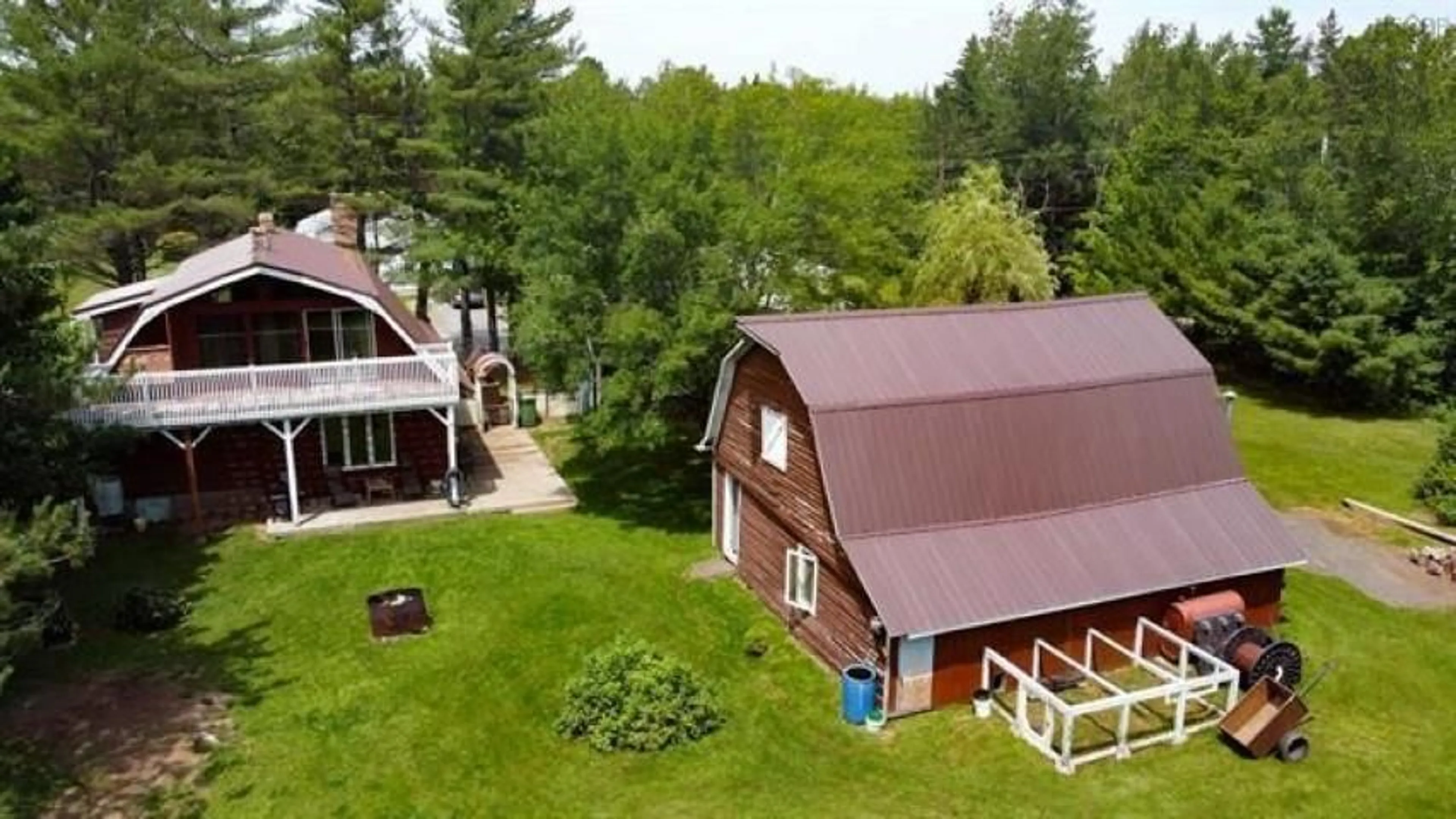 A pic from outside/outdoor area/front of a property/back of a property/a pic from drone, unknown for 8 West Macphee Rd, Nine Mile River Nova Scotia B2S 2W9