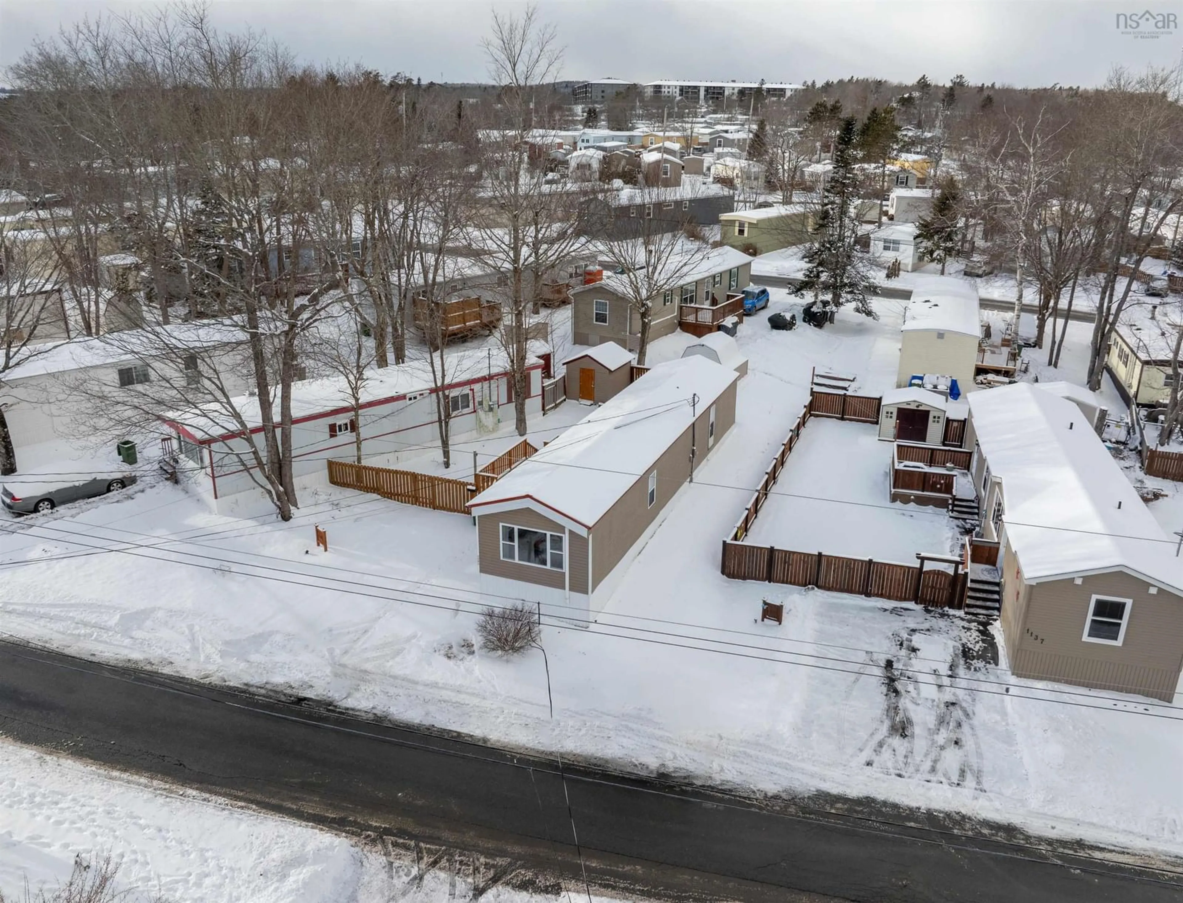 A pic from outside/outdoor area/front of a property/back of a property/a pic from drone, street for 1141 Susan Dr, Beaver Bank Nova Scotia B4E 1P2