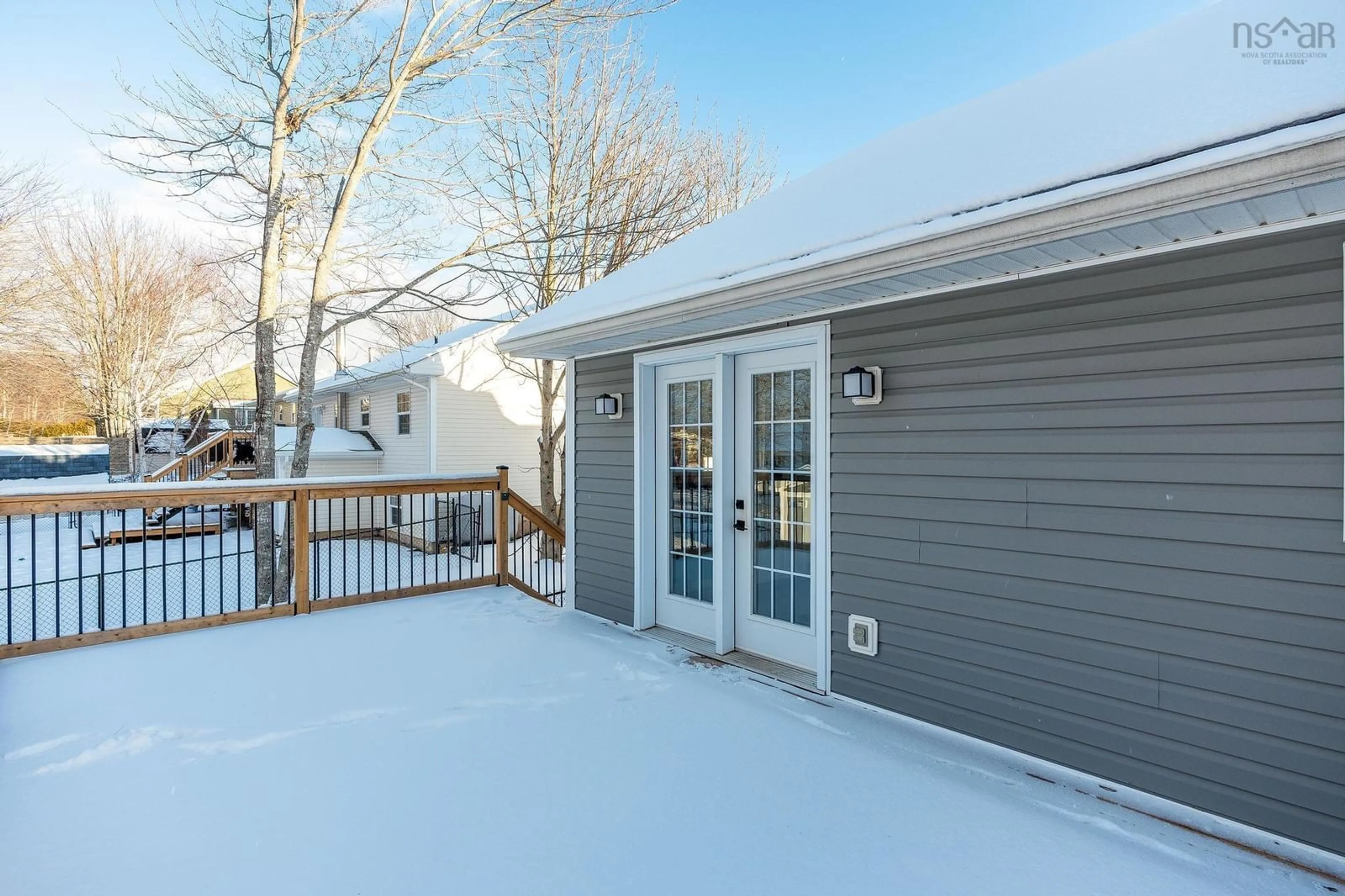 Home with vinyl exterior material, street for 2189 Langille Dr, Coldbrook Nova Scotia B4R 1C3