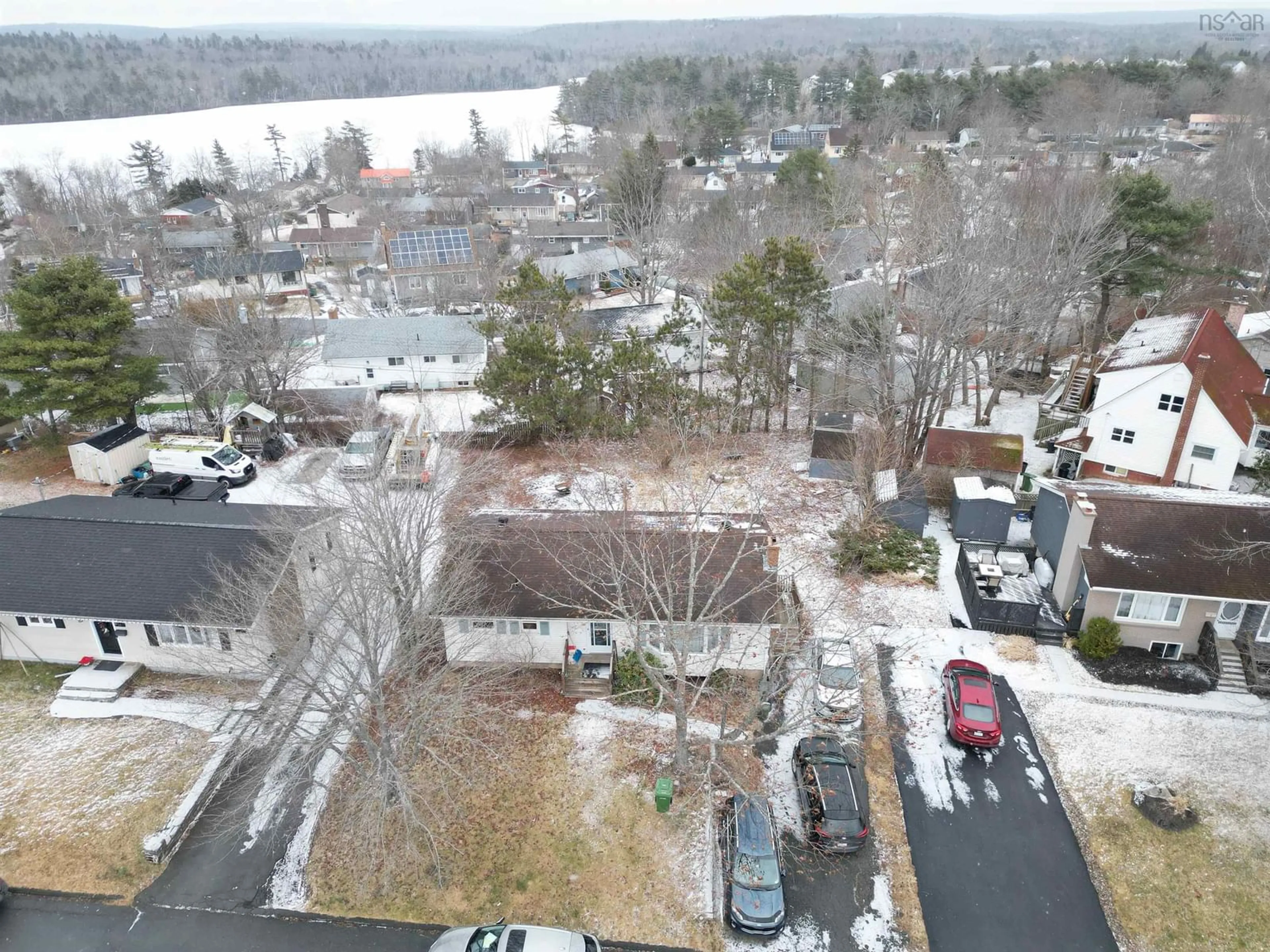 A pic from outside/outdoor area/front of a property/back of a property/a pic from drone, water/lake/river/ocean view for 7 Haviland St, Lower Sackville Nova Scotia B4C 1Y8