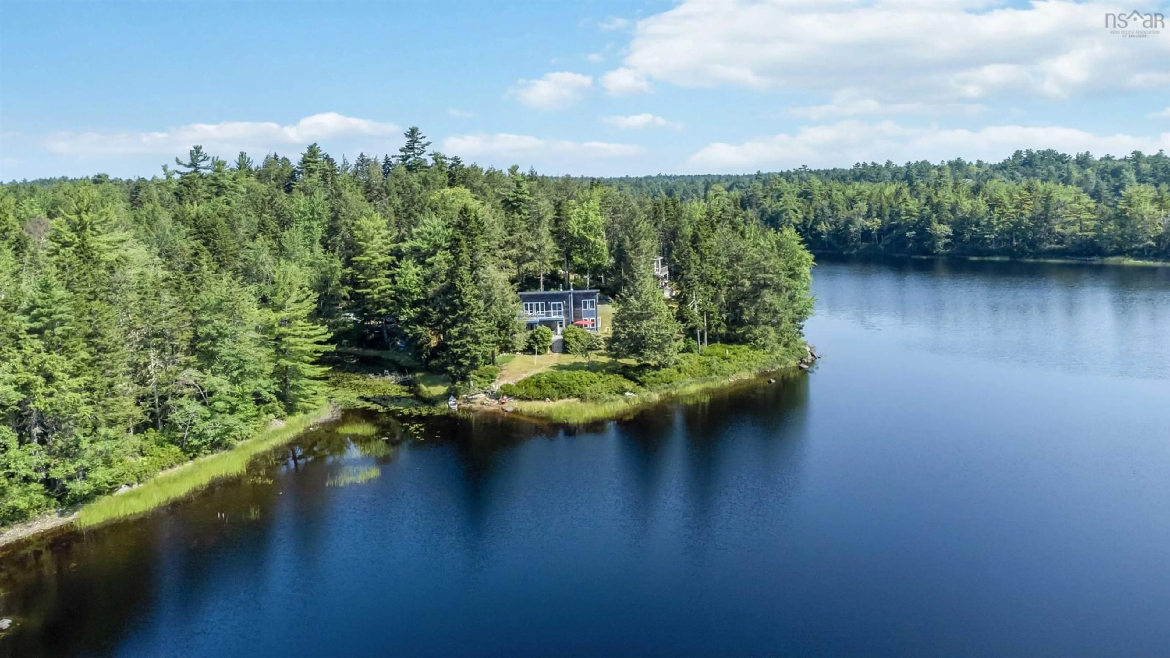 A pic from outside/outdoor area/front of a property/back of a property/a pic from drone, water/lake/river/ocean view for 246 Beaver Dam Trail, Labelle Nova Scotia B0T 1E0