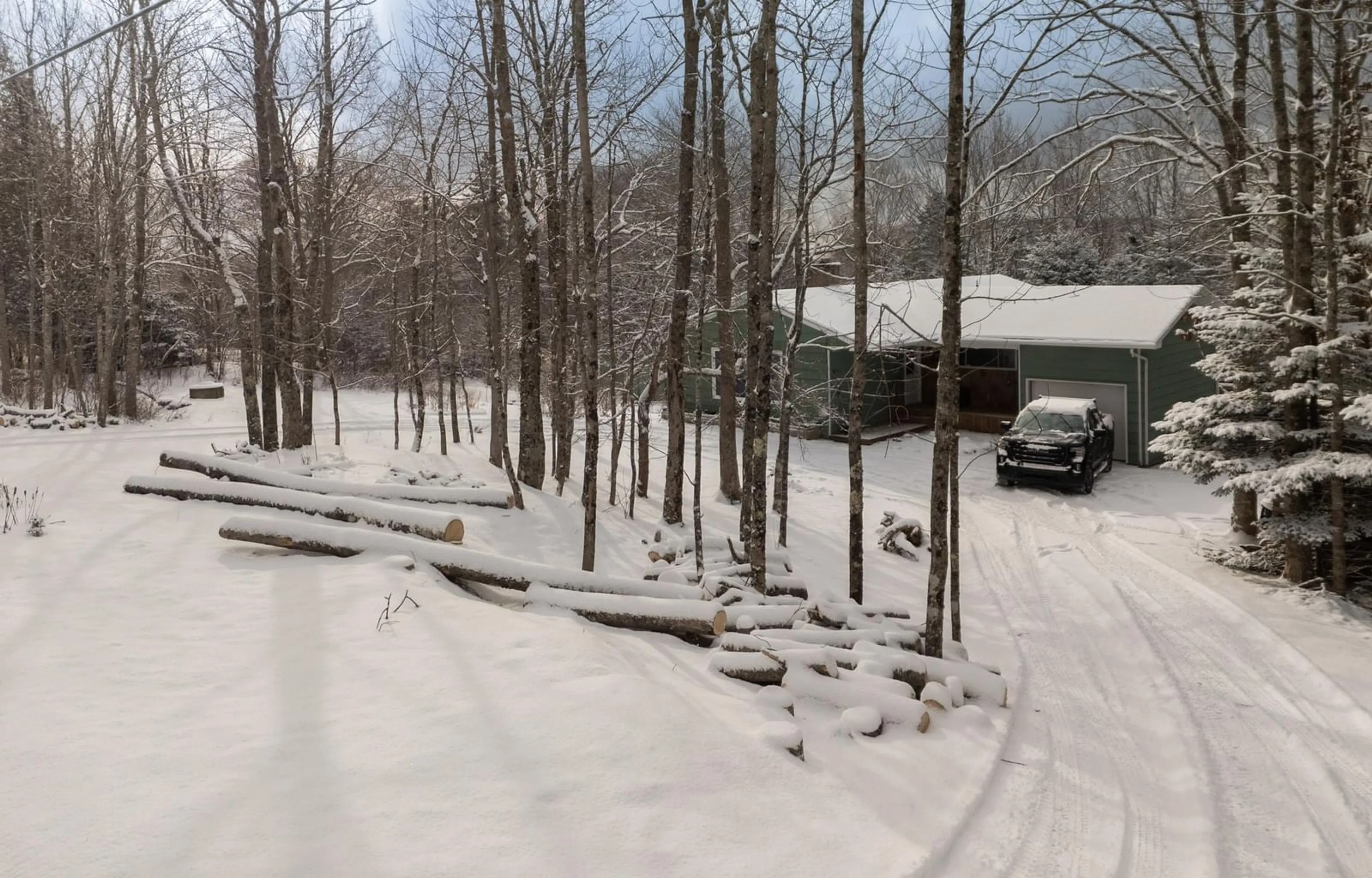 A pic from outside/outdoor area/front of a property/back of a property/a pic from drone, forest/trees view for 286 Haley Dr, Deerfield Nova Scotia B5A 5N7