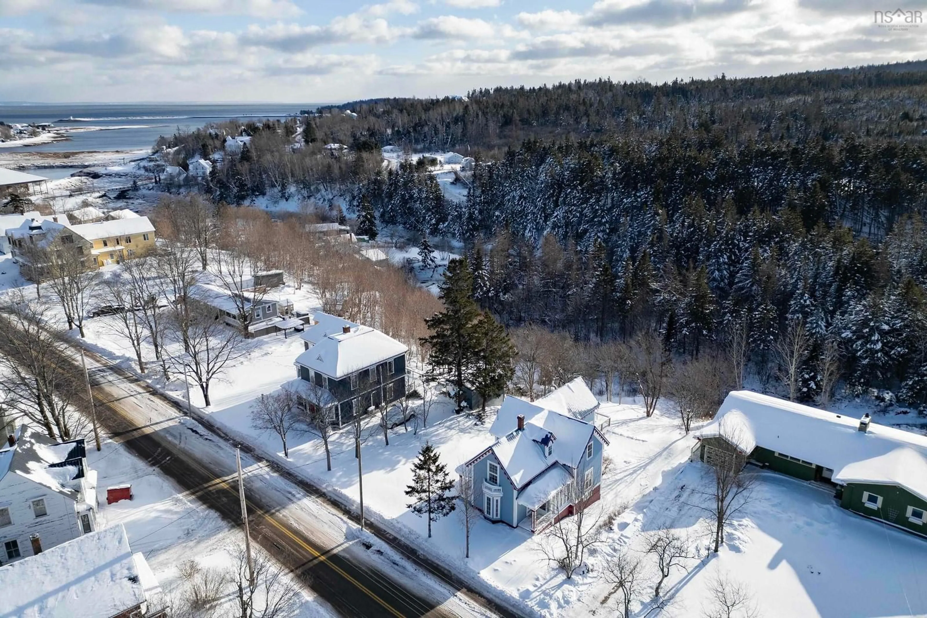 A pic from outside/outdoor area/front of a property/back of a property/a pic from drone, street for 2316 Western Ave, Parrsboro Nova Scotia B0M 1S0