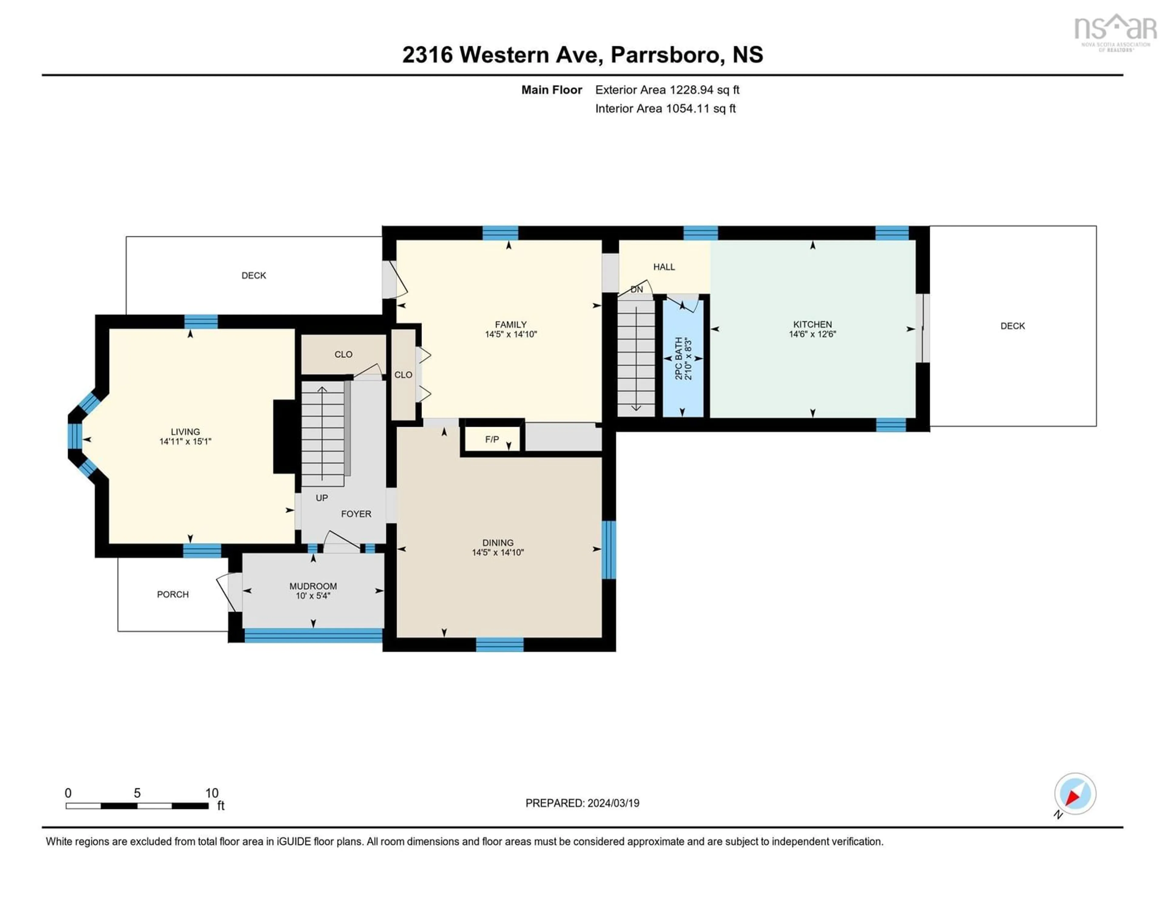 Floor plan for 2316 Western Ave, Parrsboro Nova Scotia B0M 1S0