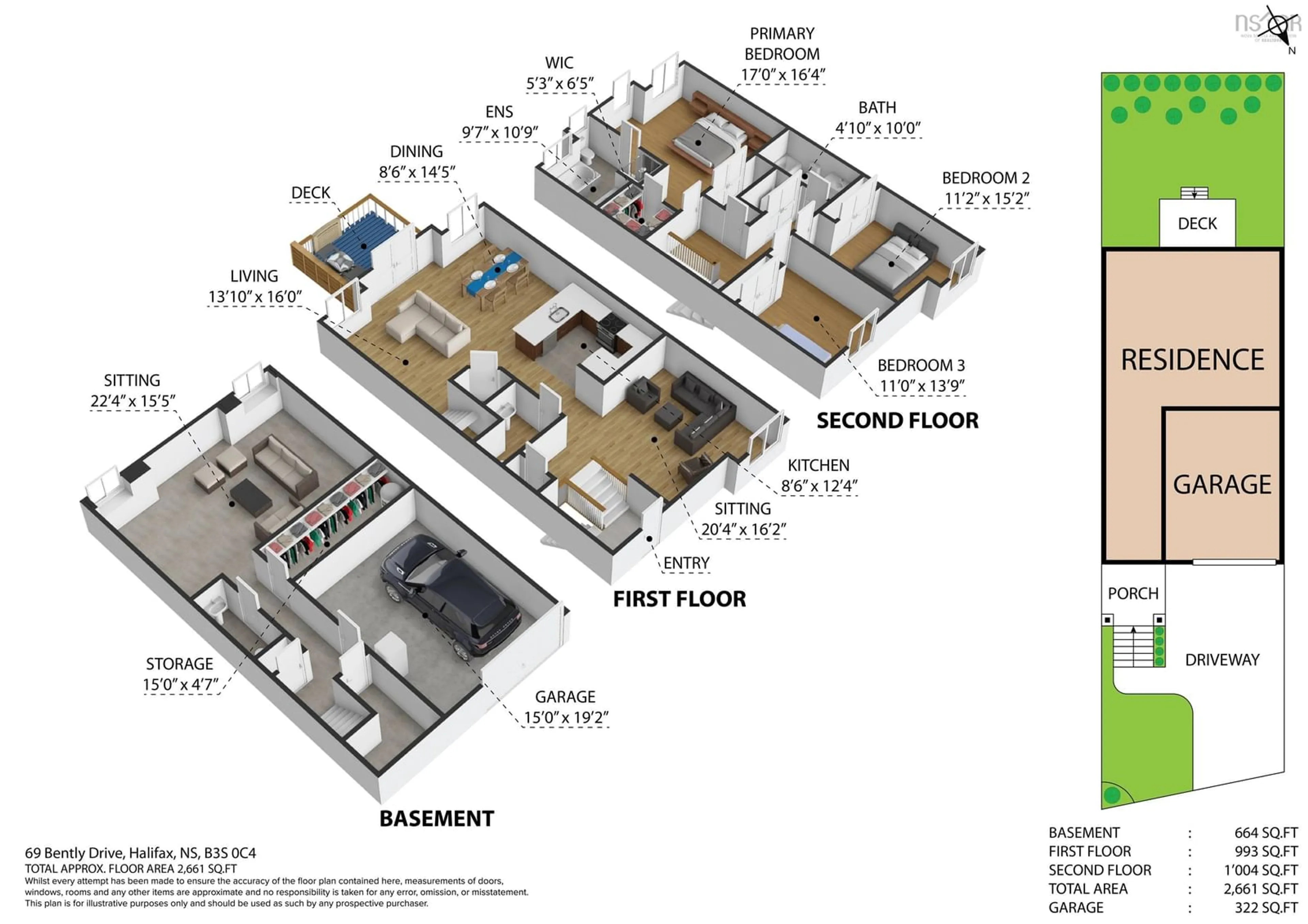 Floor plan for 69 Bently Drive, Halifax Nova Scotia B3S 0C4