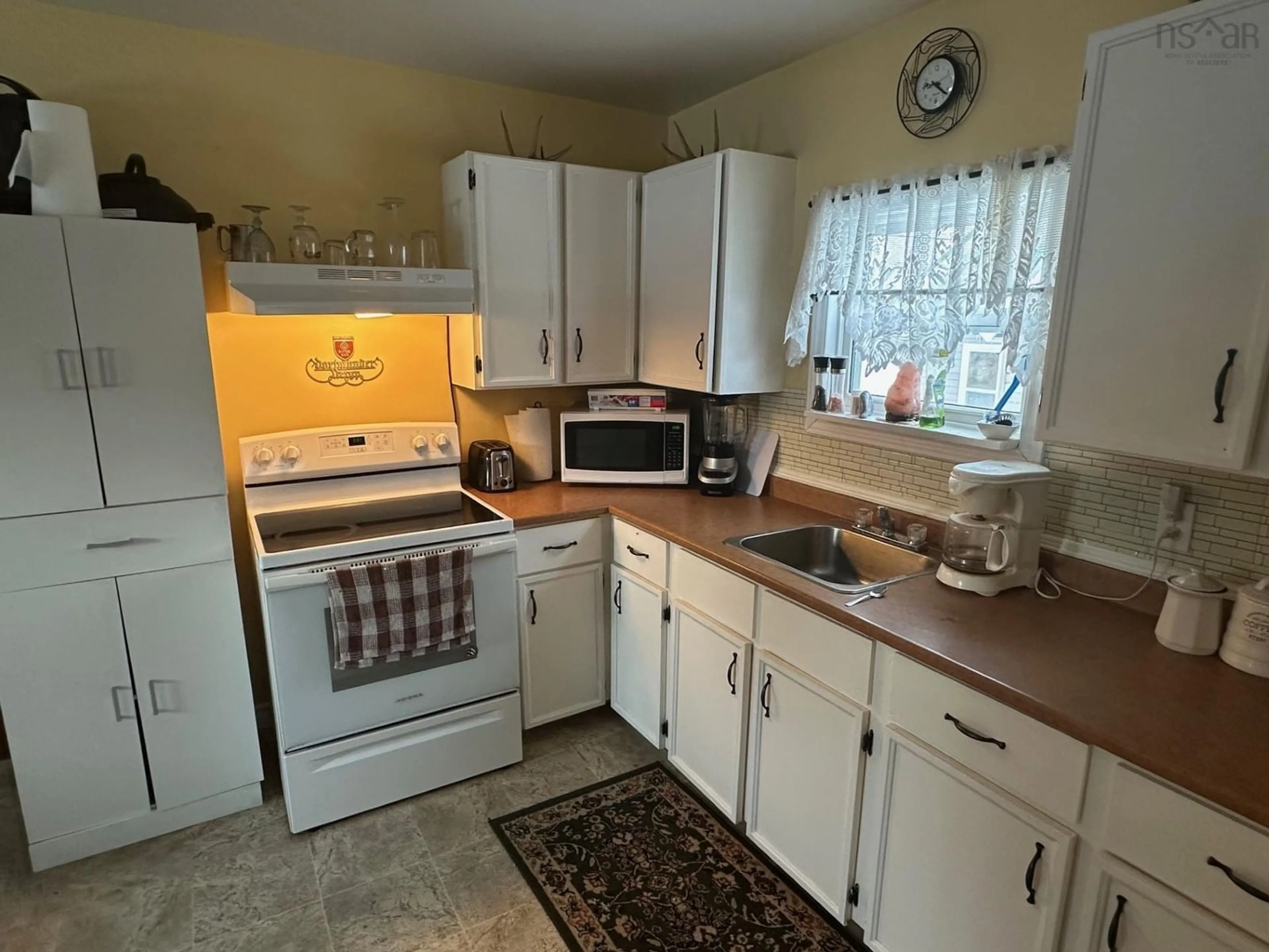 Standard kitchen, ceramic/tile floor for 2036 Irving St, Westville Nova Scotia B0K 2A0