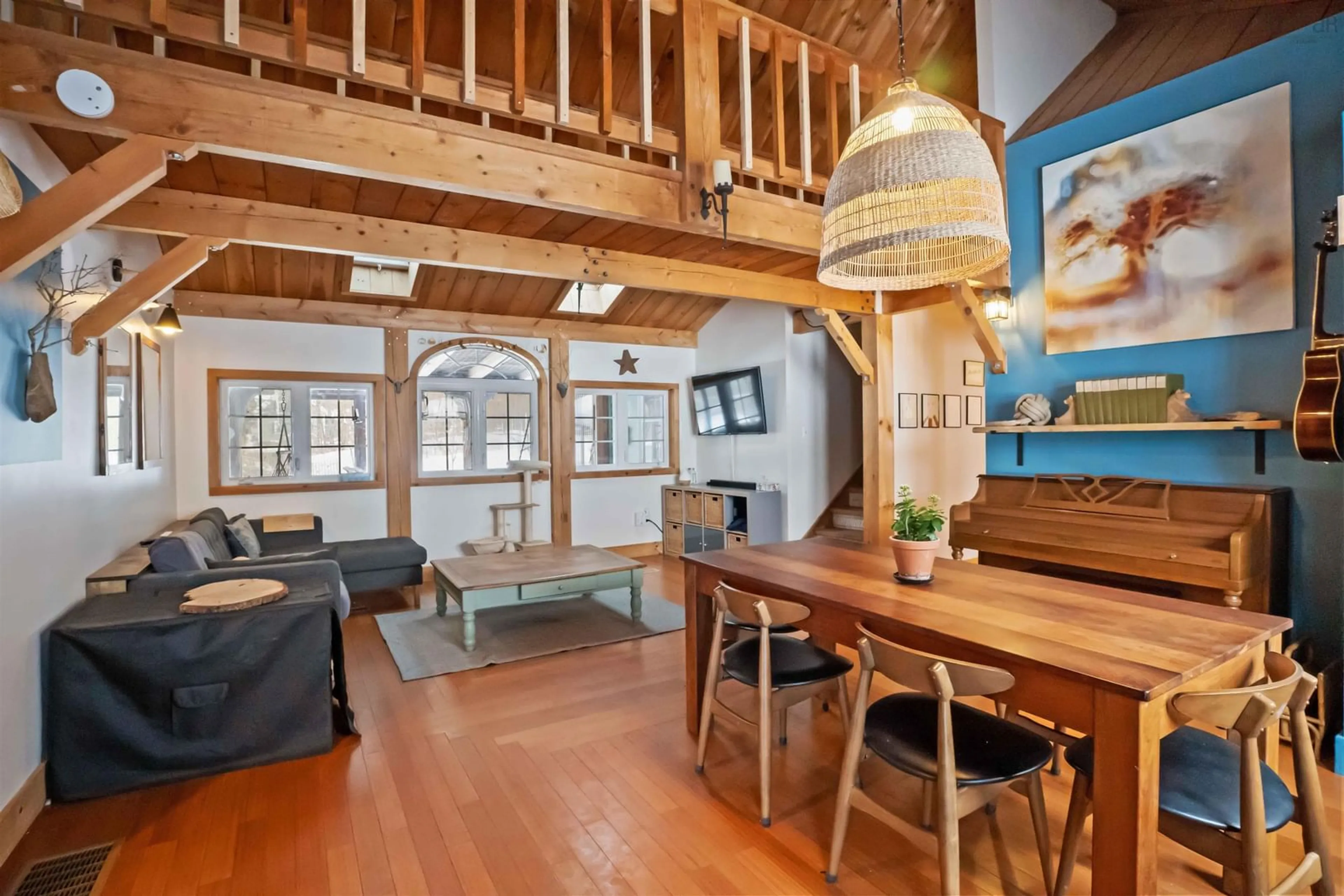 Dining room, wood/laminate floor for 838 Allison Coldwell Rd, Gaspereau Nova Scotia B4P 2R1