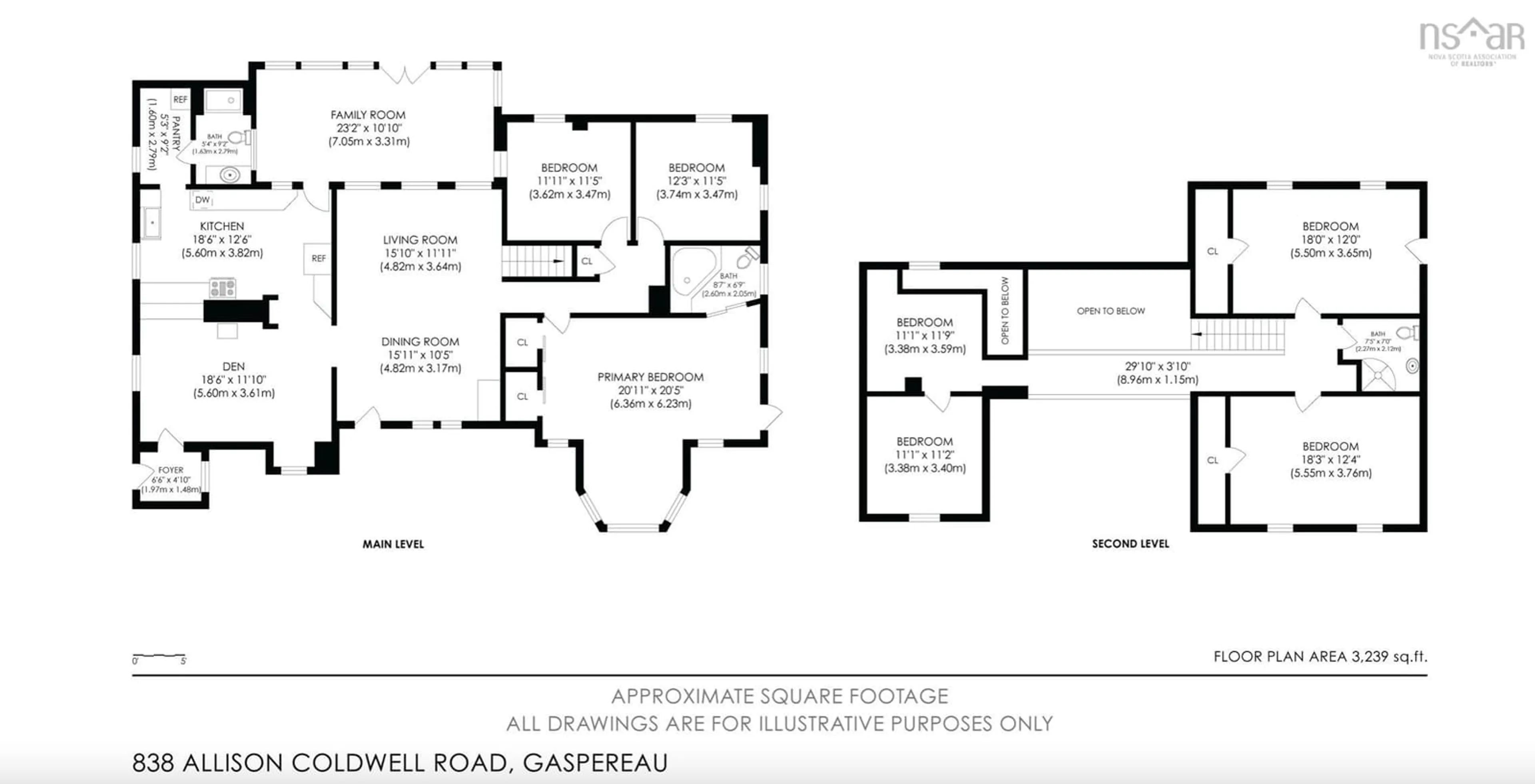 Floor plan for 838 Allison Coldwell Rd, Gaspereau Nova Scotia B4P 2R1