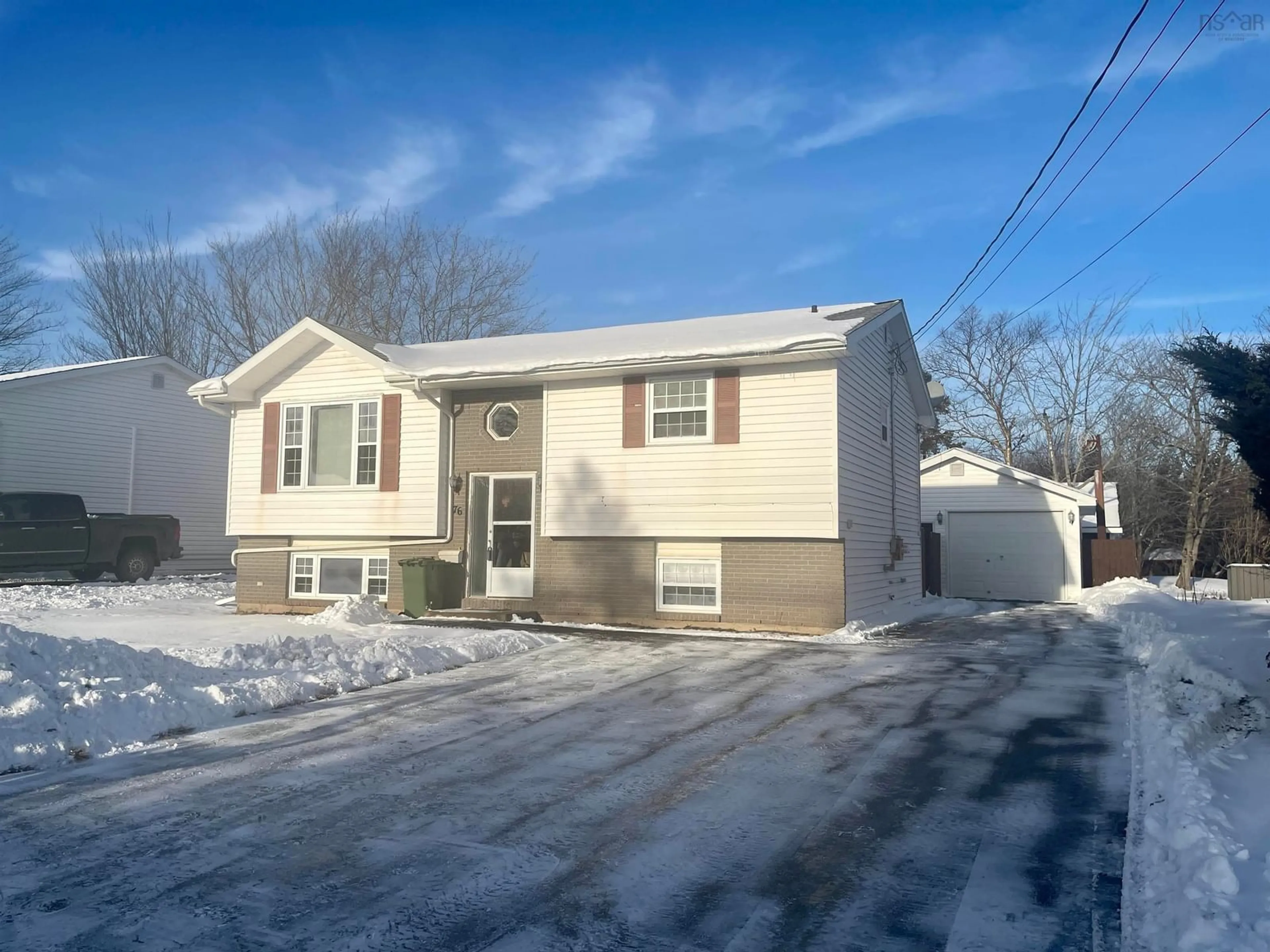 Home with vinyl exterior material, street for 76 Carlisle Dr, Cole Harbour Nova Scotia B2V 2P7