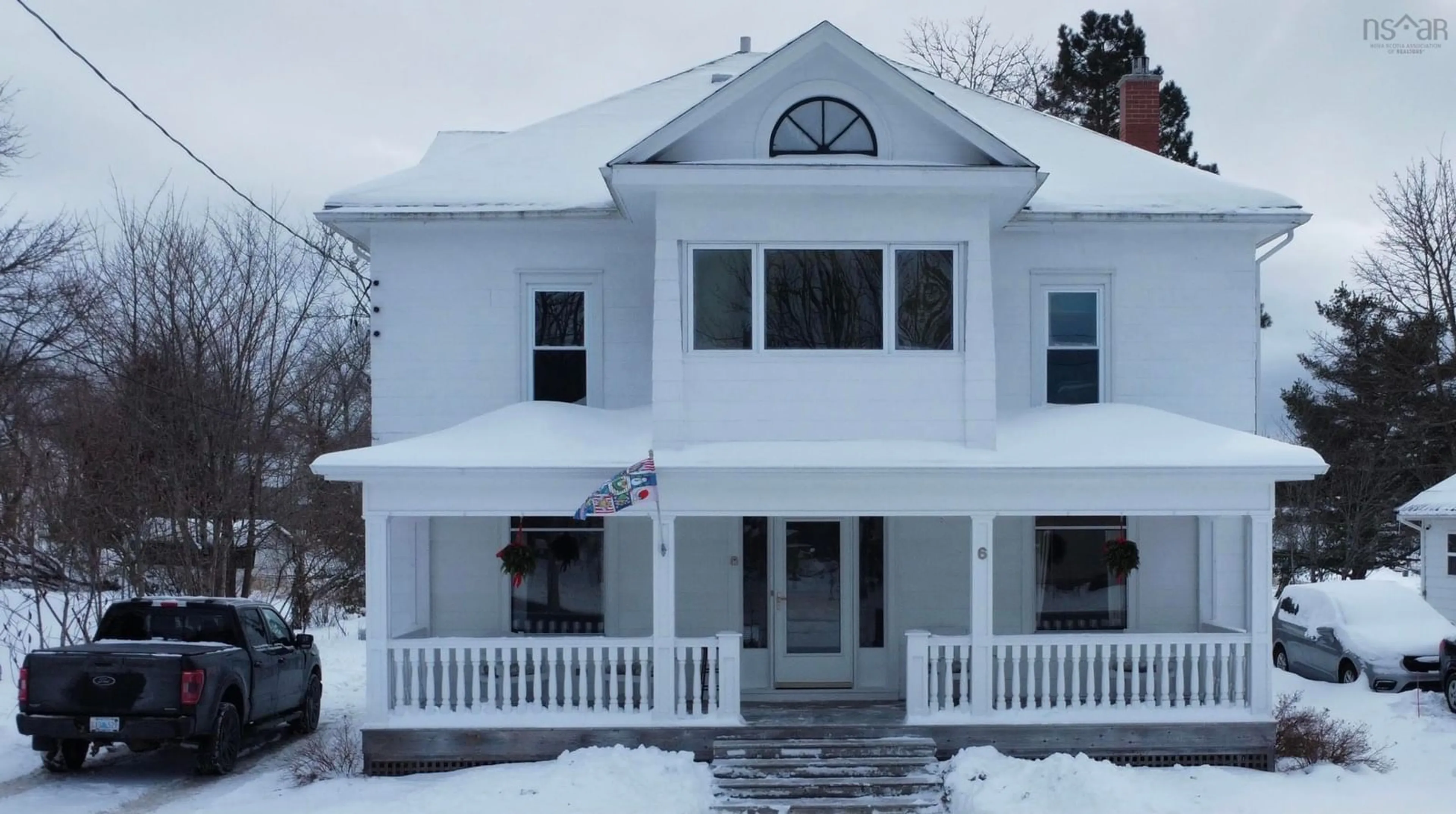 Home with vinyl exterior material, street for 6 Mcgee St, Springhill Nova Scotia B0M 1X0