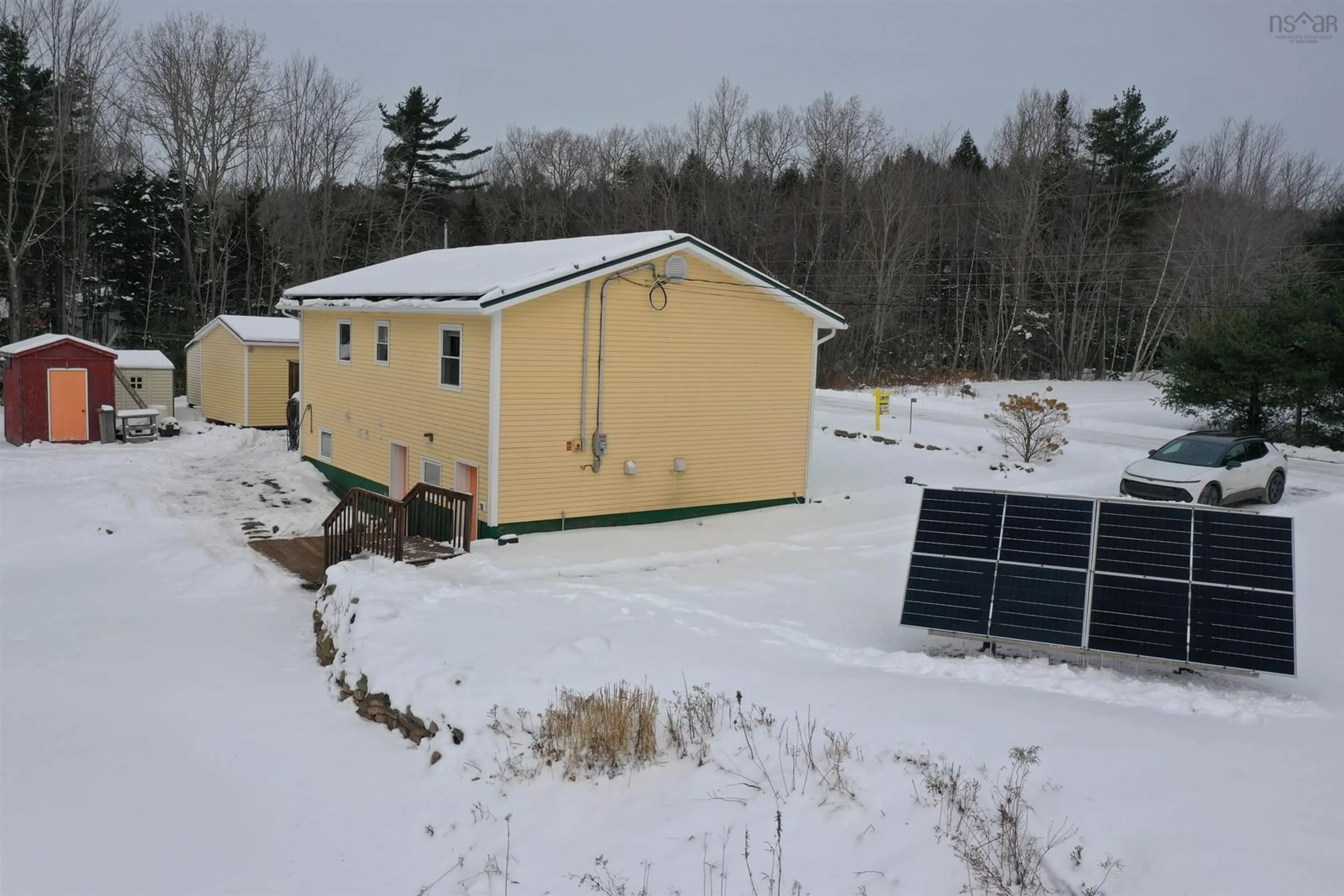 A pic from outside/outdoor area/front of a property/back of a property/a pic from drone, building for 29 Narrows Rd, Frasers Mountain Nova Scotia B2H 5C4