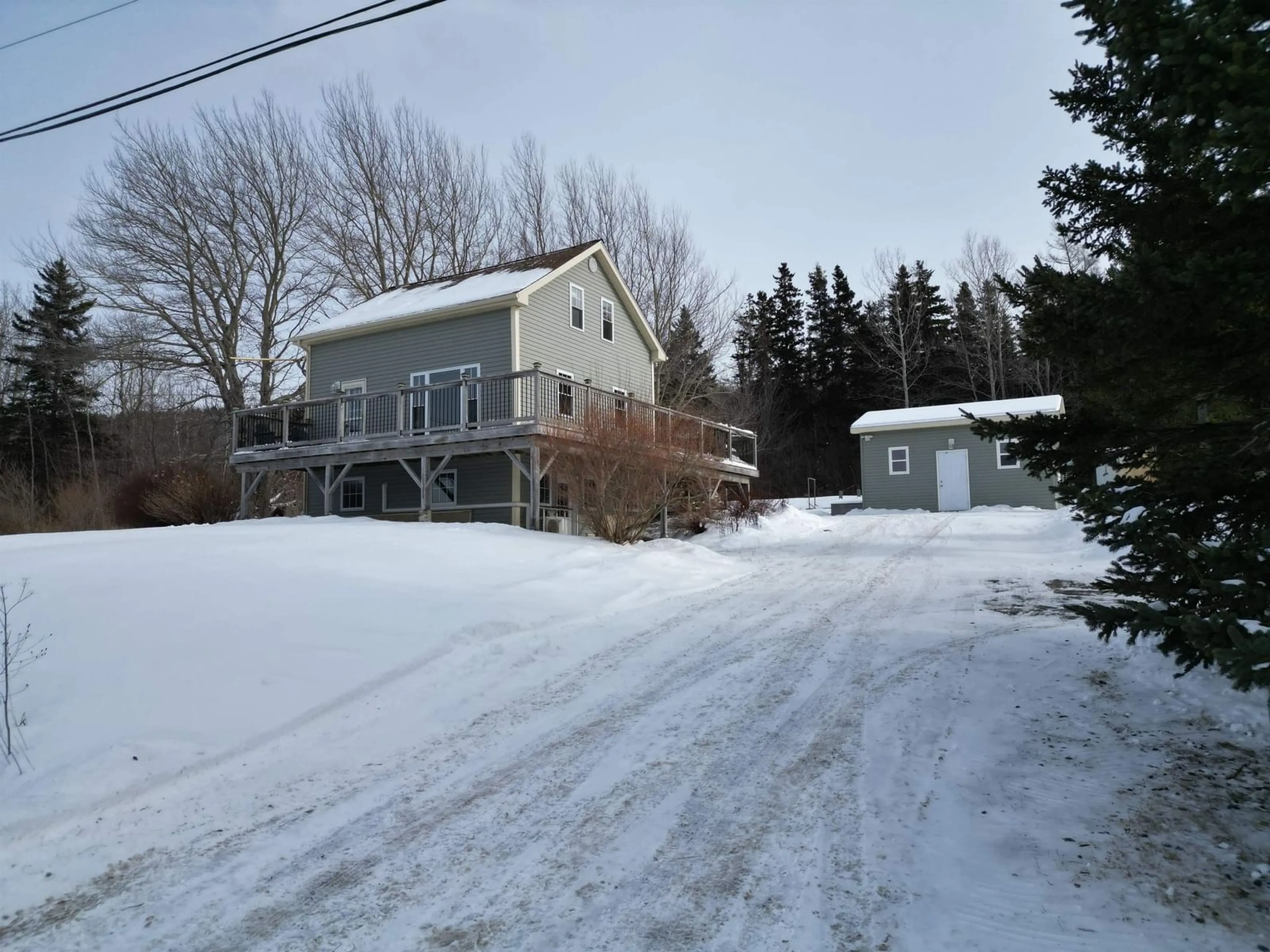 A pic from outside/outdoor area/front of a property/back of a property/a pic from drone, street for 3063 Point Edward Hwy, Point Edward Nova Scotia B2A 4P3