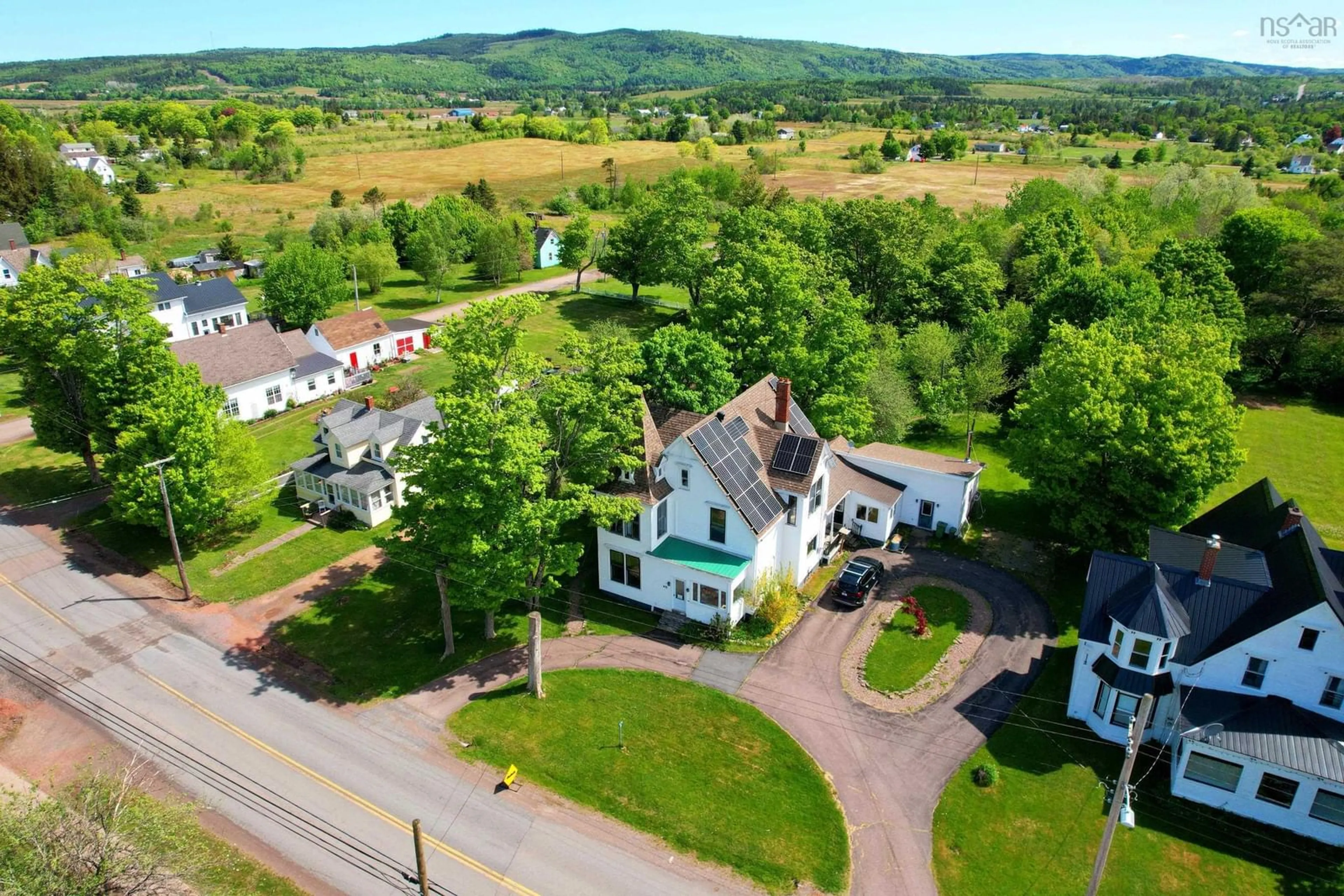 A pic from outside/outdoor area/front of a property/back of a property/a pic from drone, mountain view for 472 Main St, Parrsboro Nova Scotia B0M 1S0